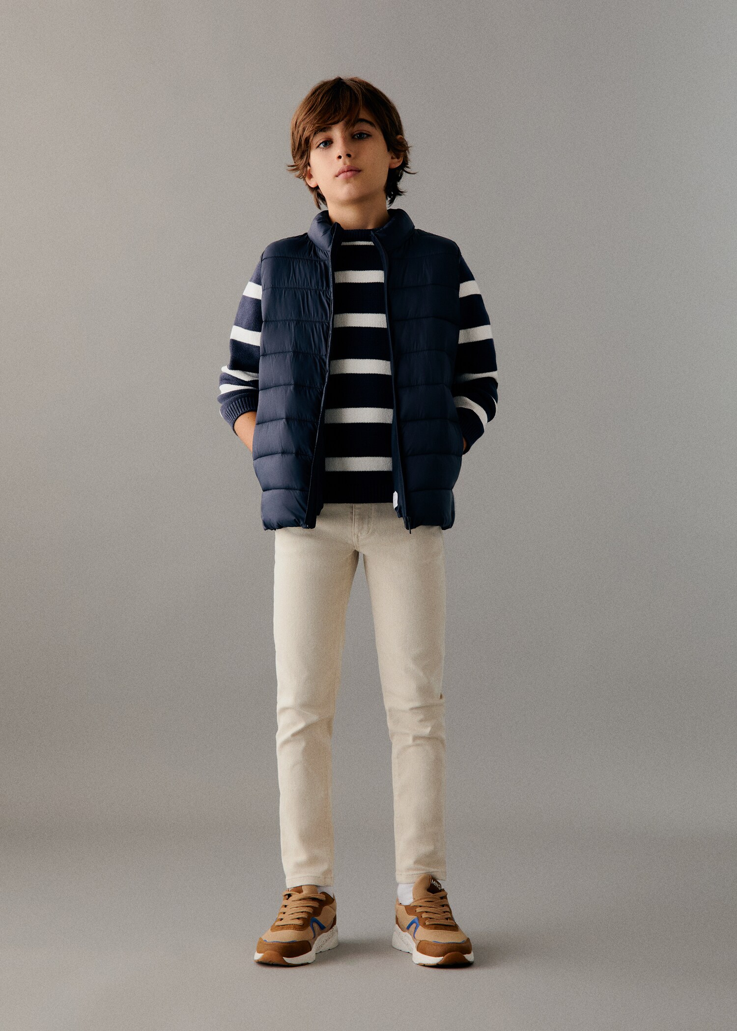 Straight flannel pants - General plane