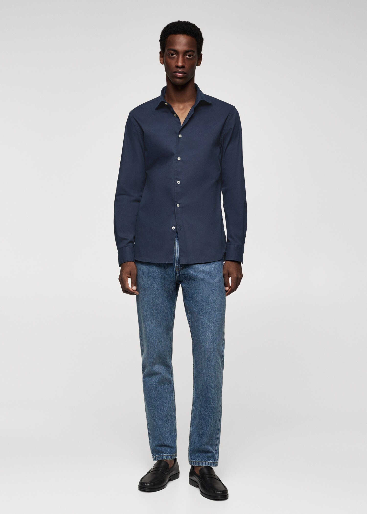 Slim fit cotton shirt - General plane