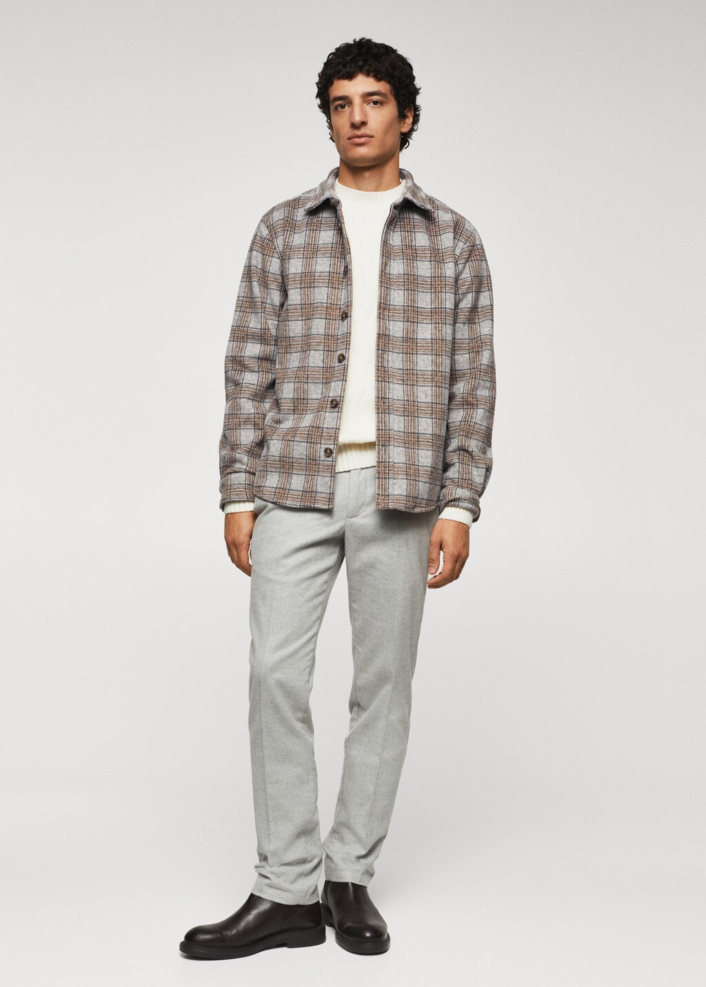 Sobrecamisa franela hombre best sale