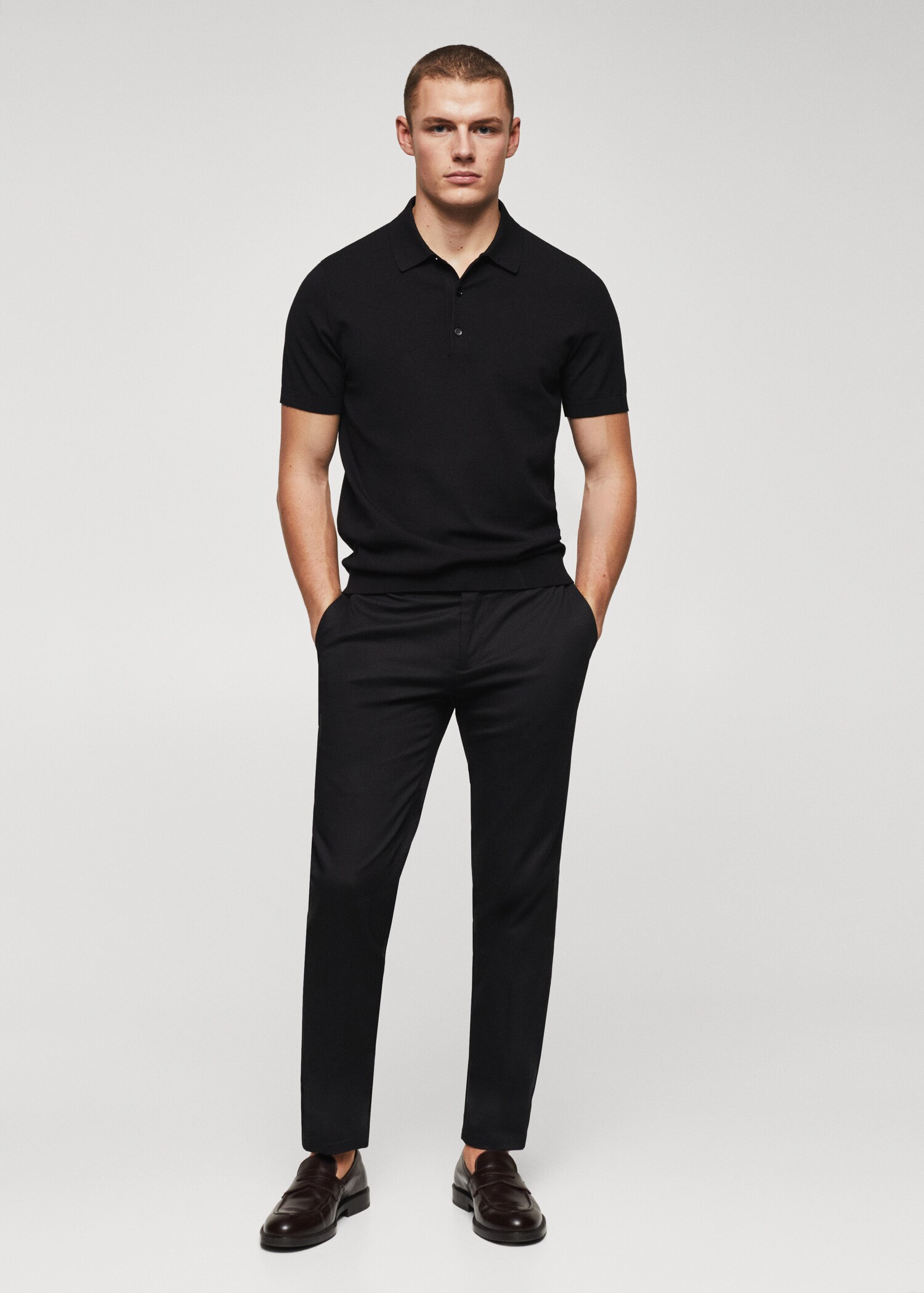 Pantalons xinesos slim fit - Pla general