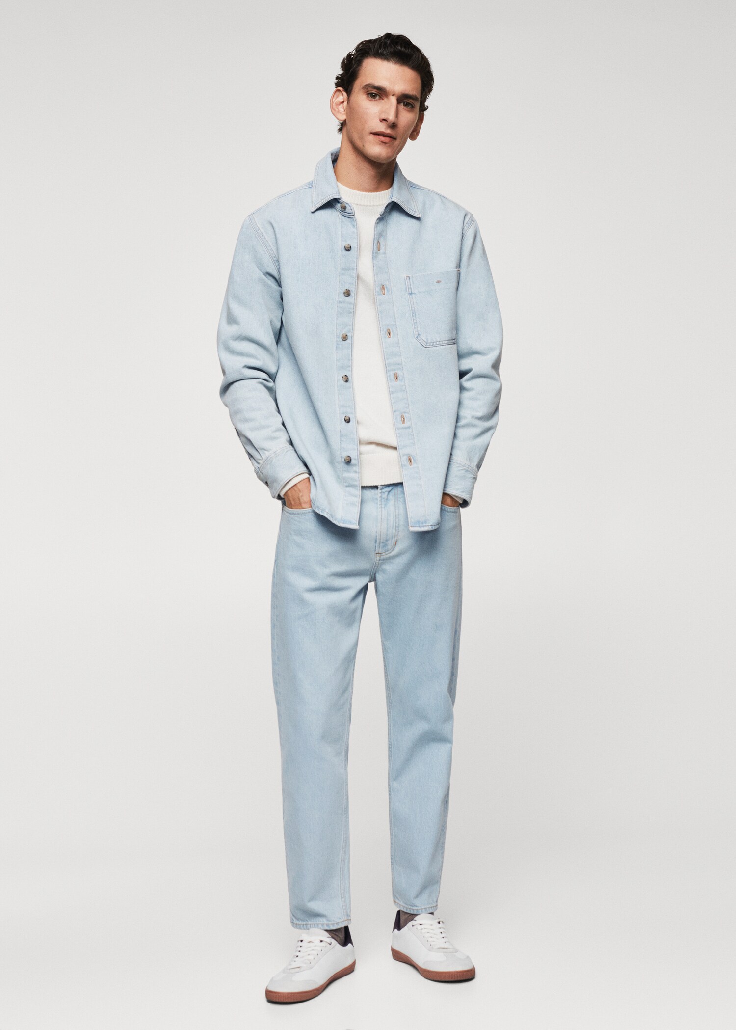 Pocket denim overshirt - General plane