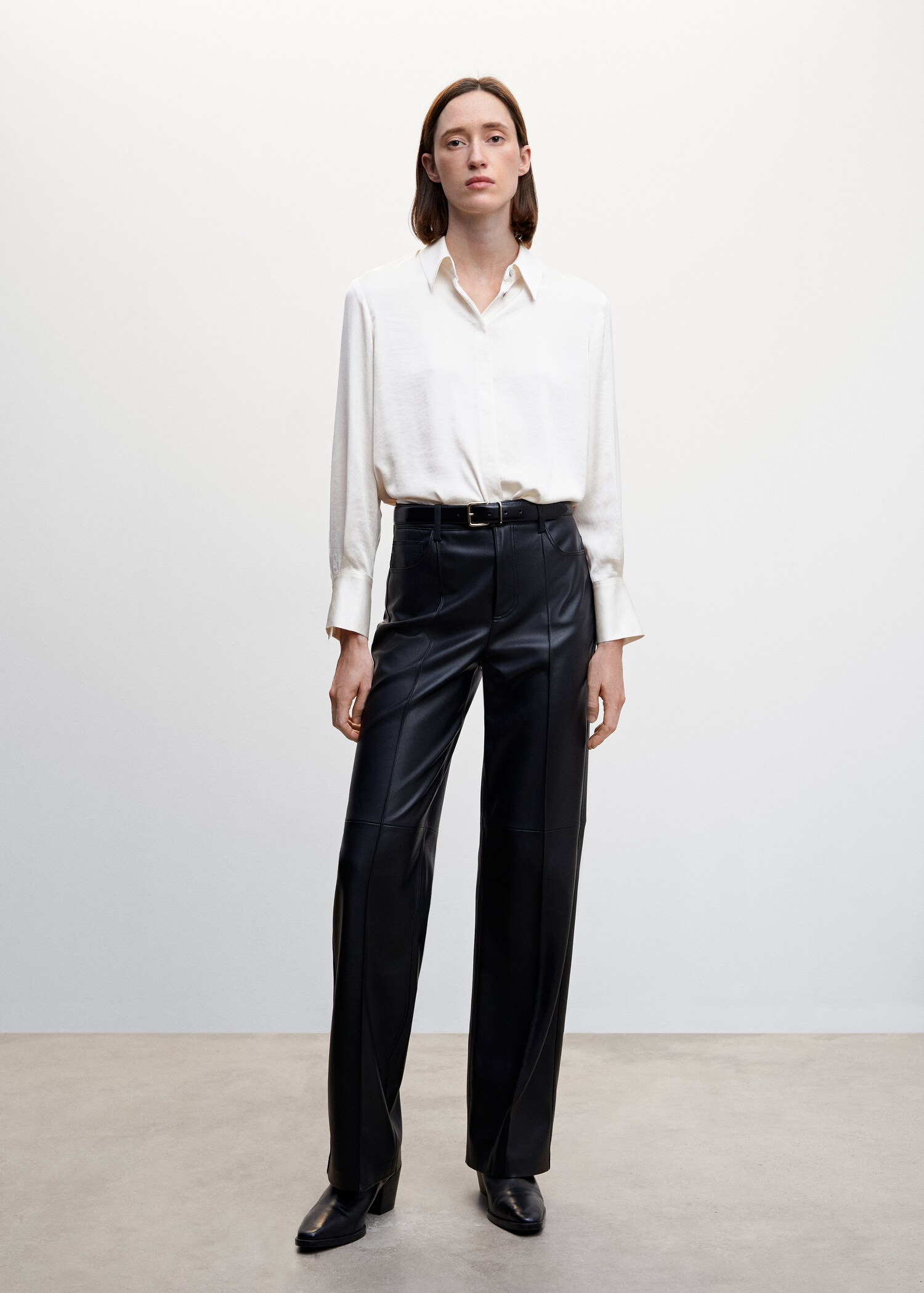 Camicia fluida satinata - Piano generale