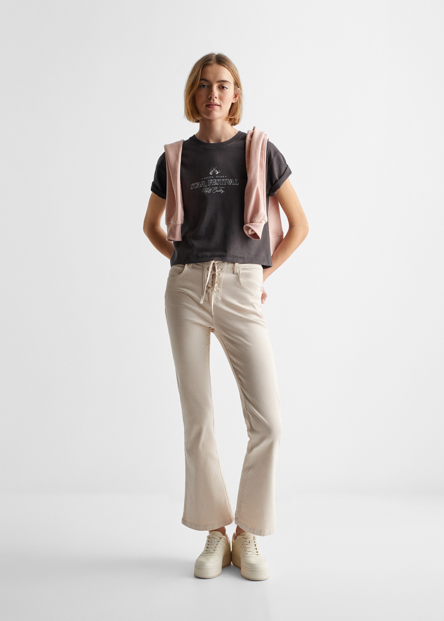 T-shirt with print drawing  - General plane