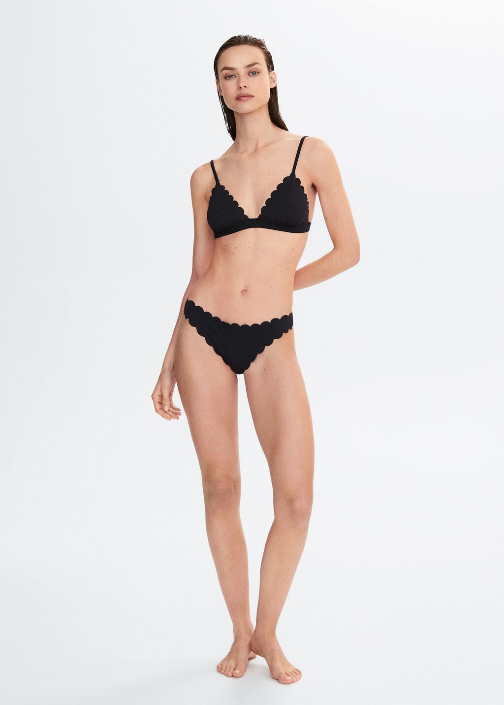 Scalloped bikini top online