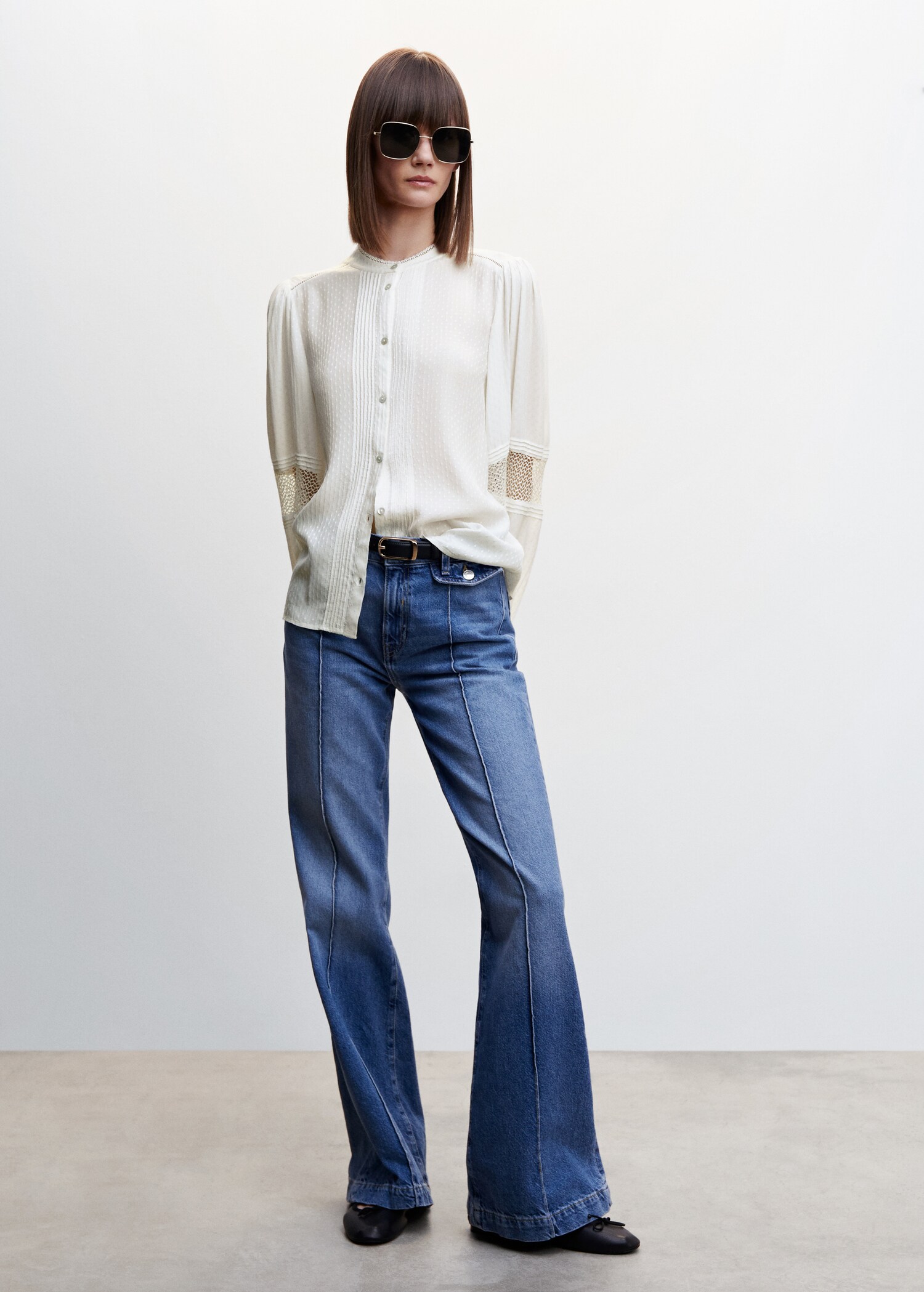 Plumetis blouse - Overzichtstekening