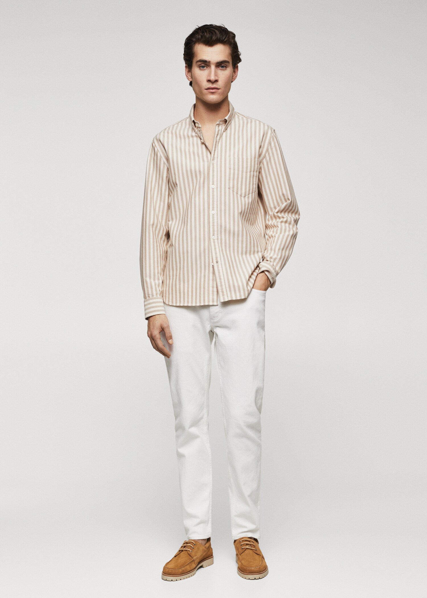 100% cotton striped shirt - General plane