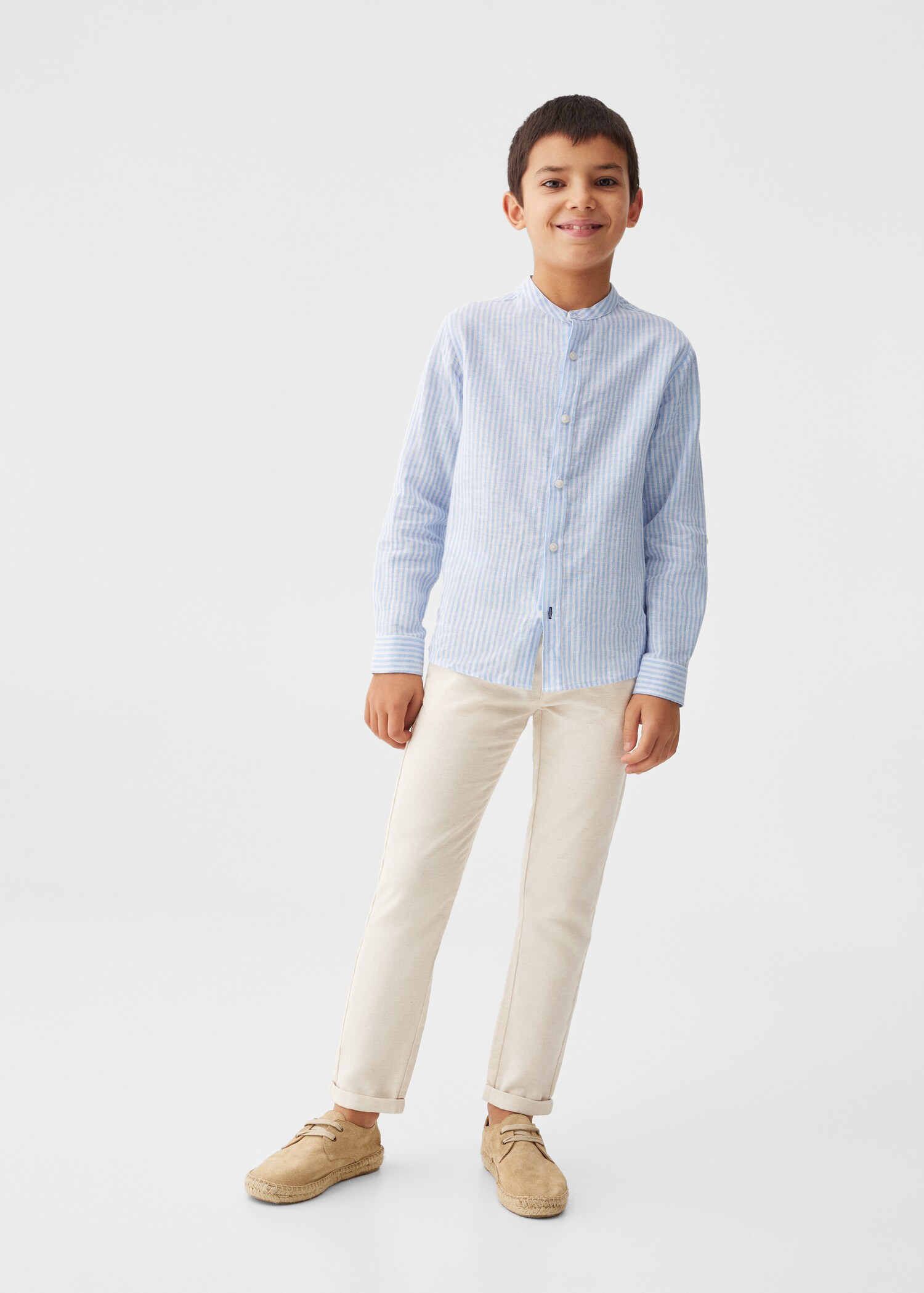 Camicia lino righe - Piano generale