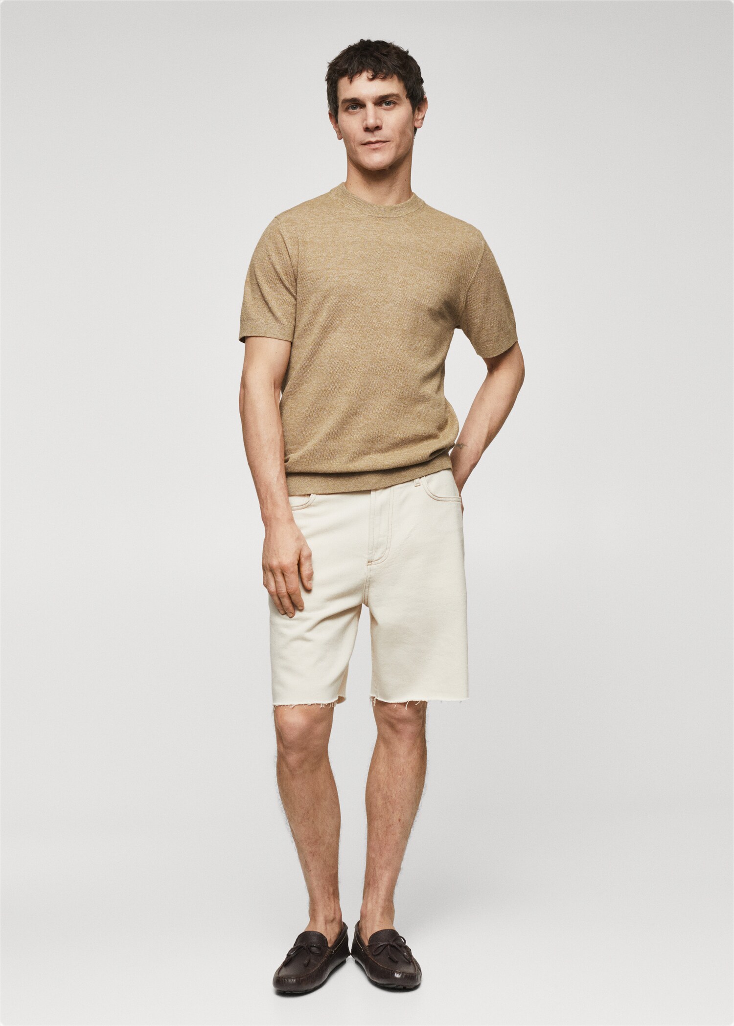 Knit cotton T-shirt - General plane