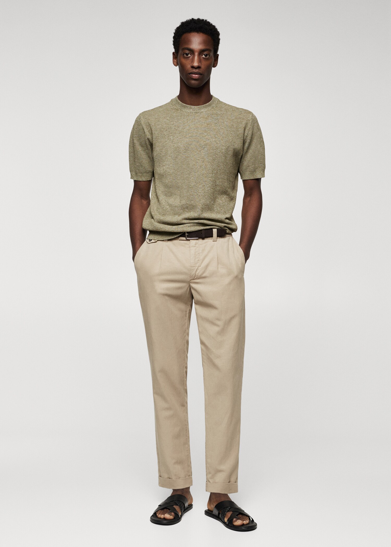 Knit cotton T-shirt - General plane