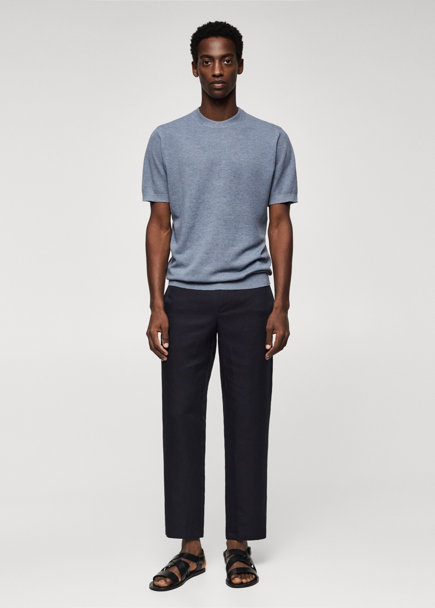 Knit cotton T-shirt - General plane