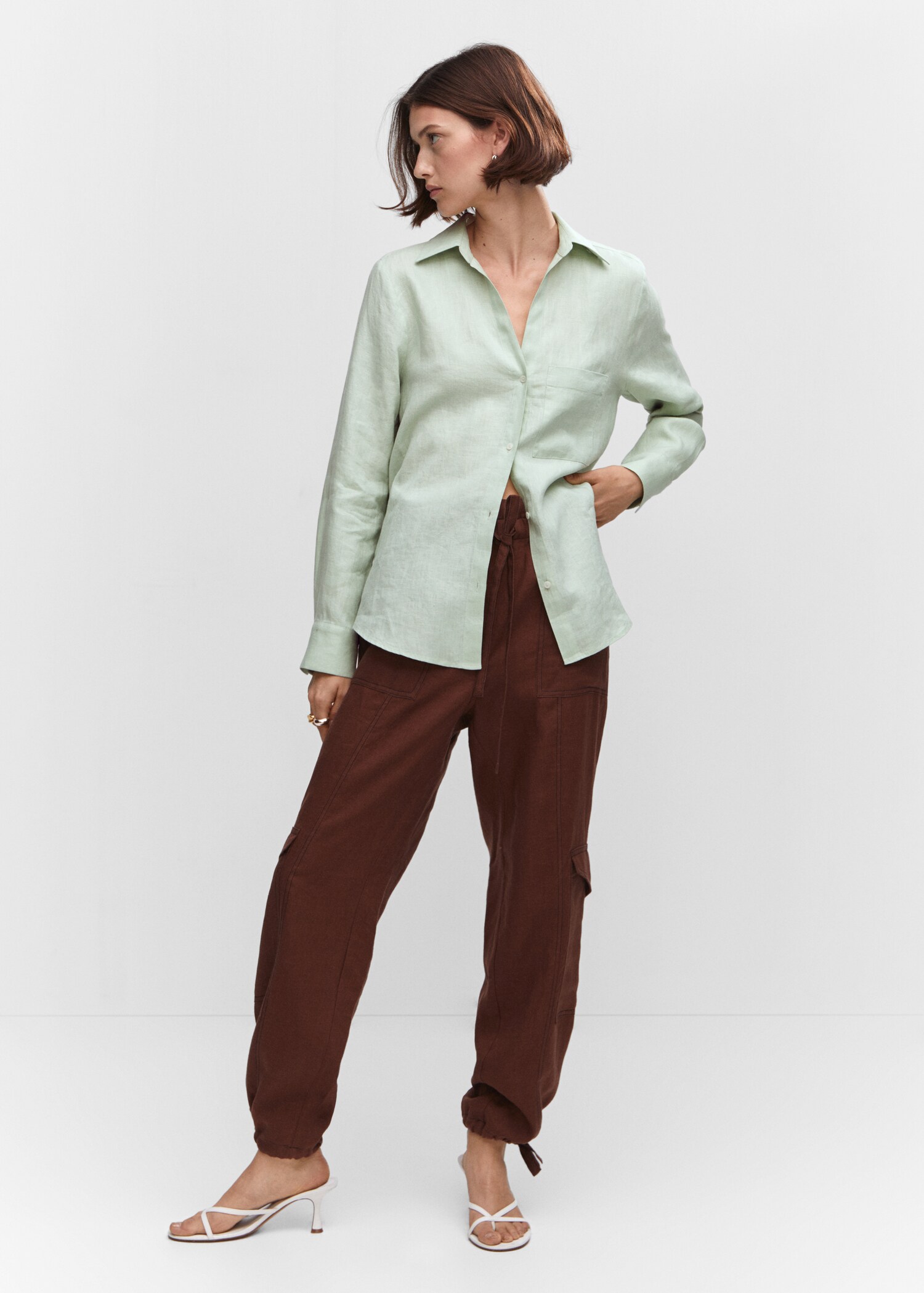 Camisa lli butxaca - Pla general