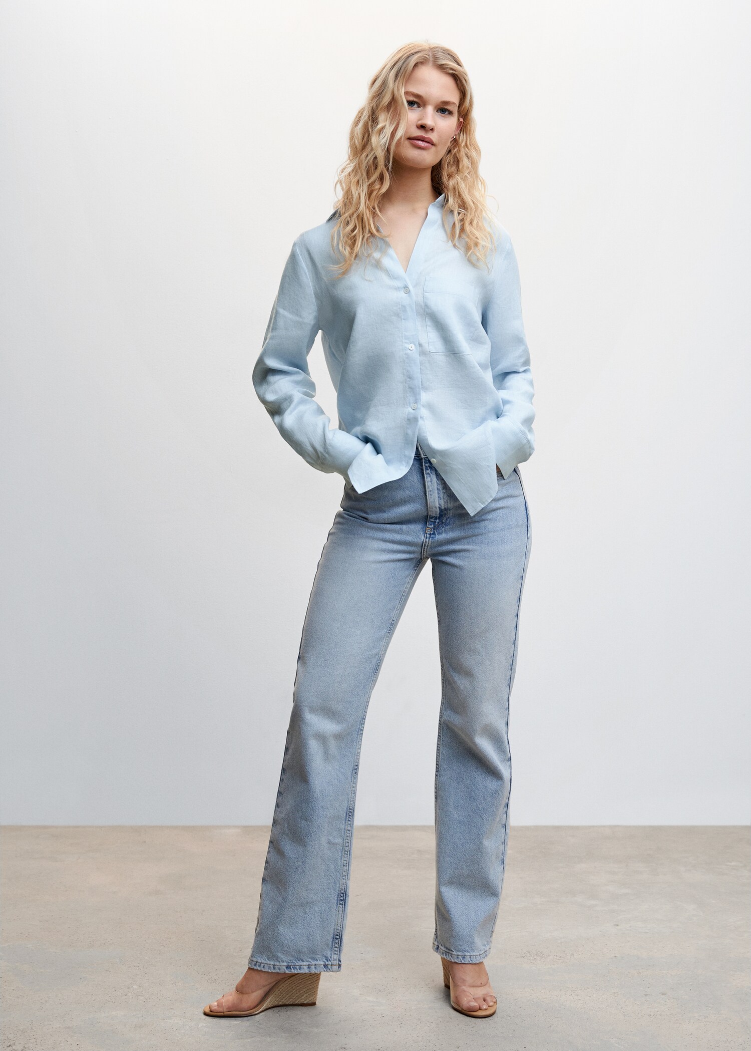 Camisa lli butxaca - Pla general