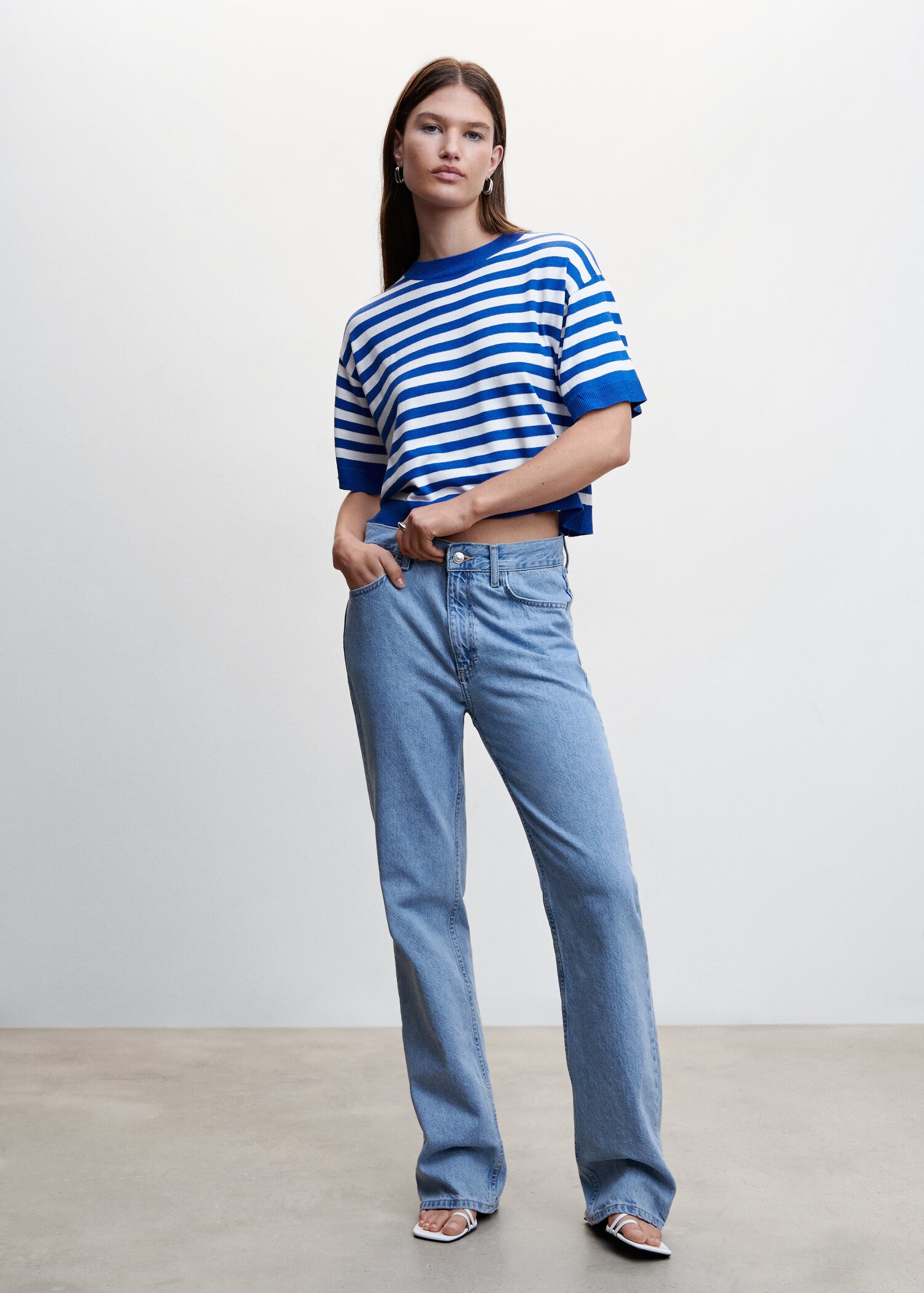 Striped short-sleeved t-shirt - General plane