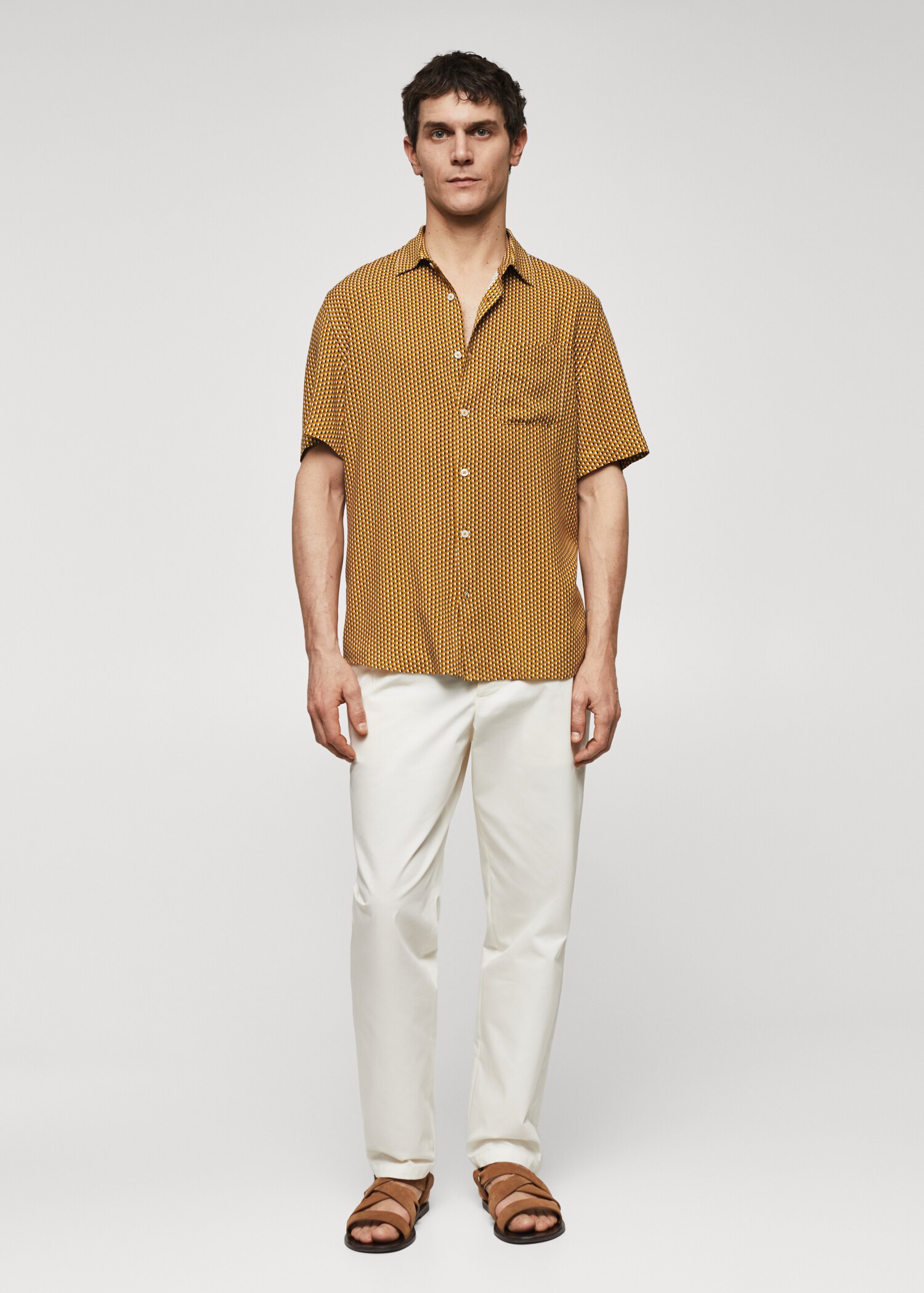 Printed flowy shirt - General plane