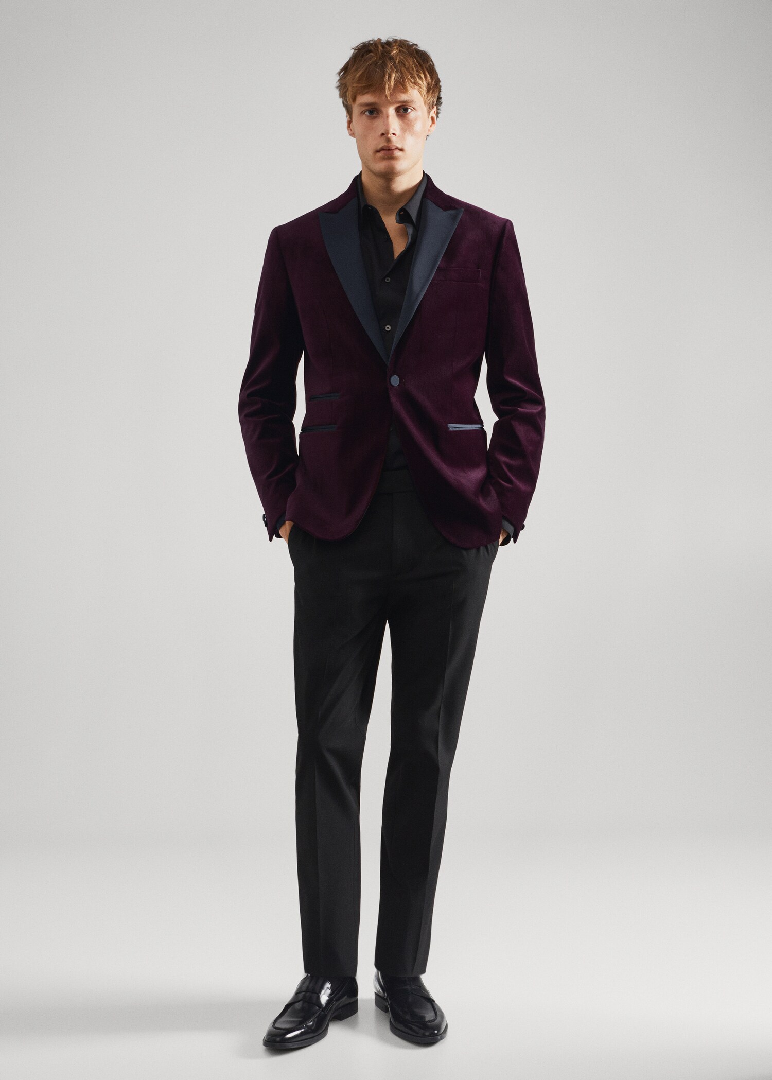 Fringed jacquard cardigan - General plane