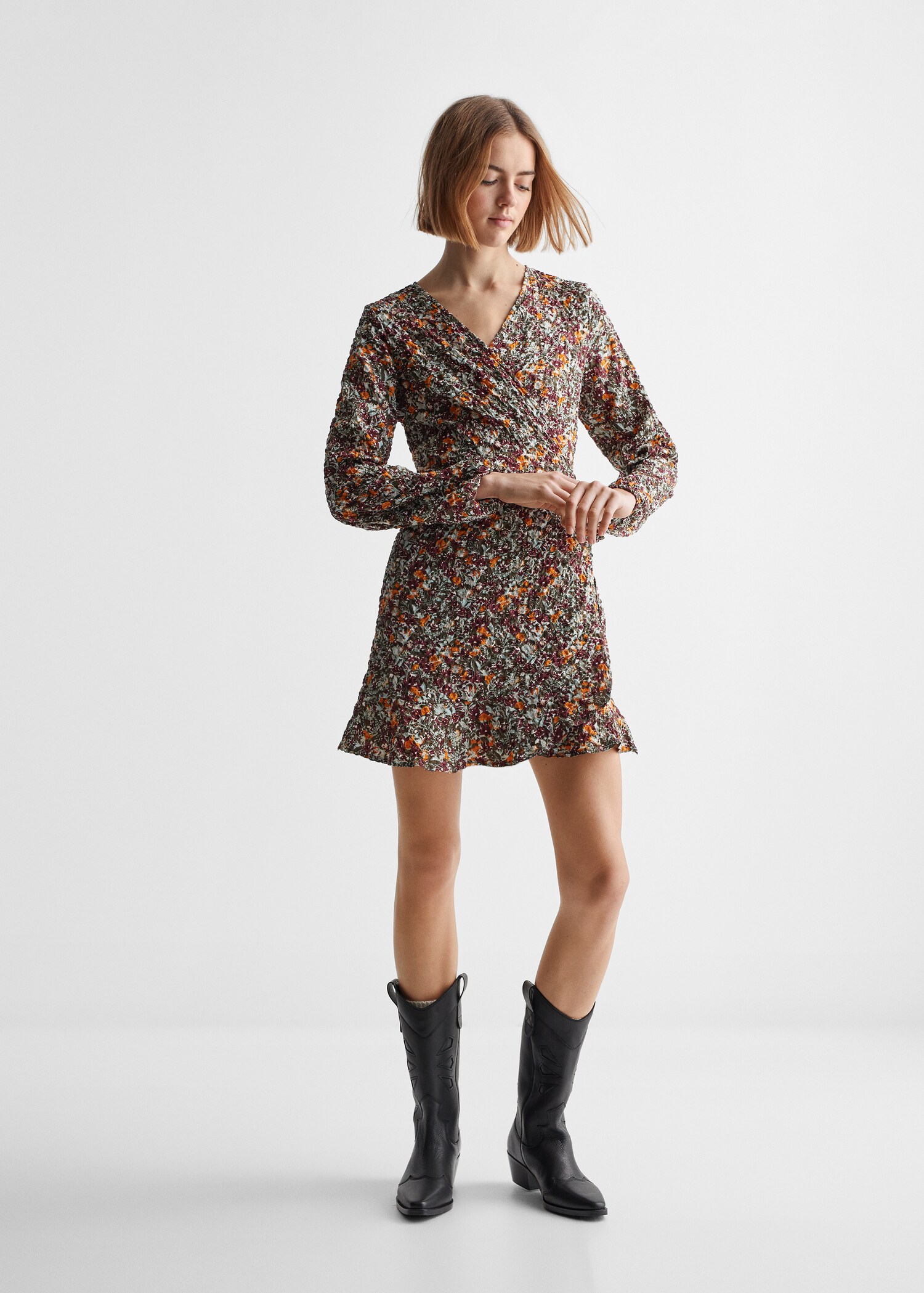 Floral print dress - General plane