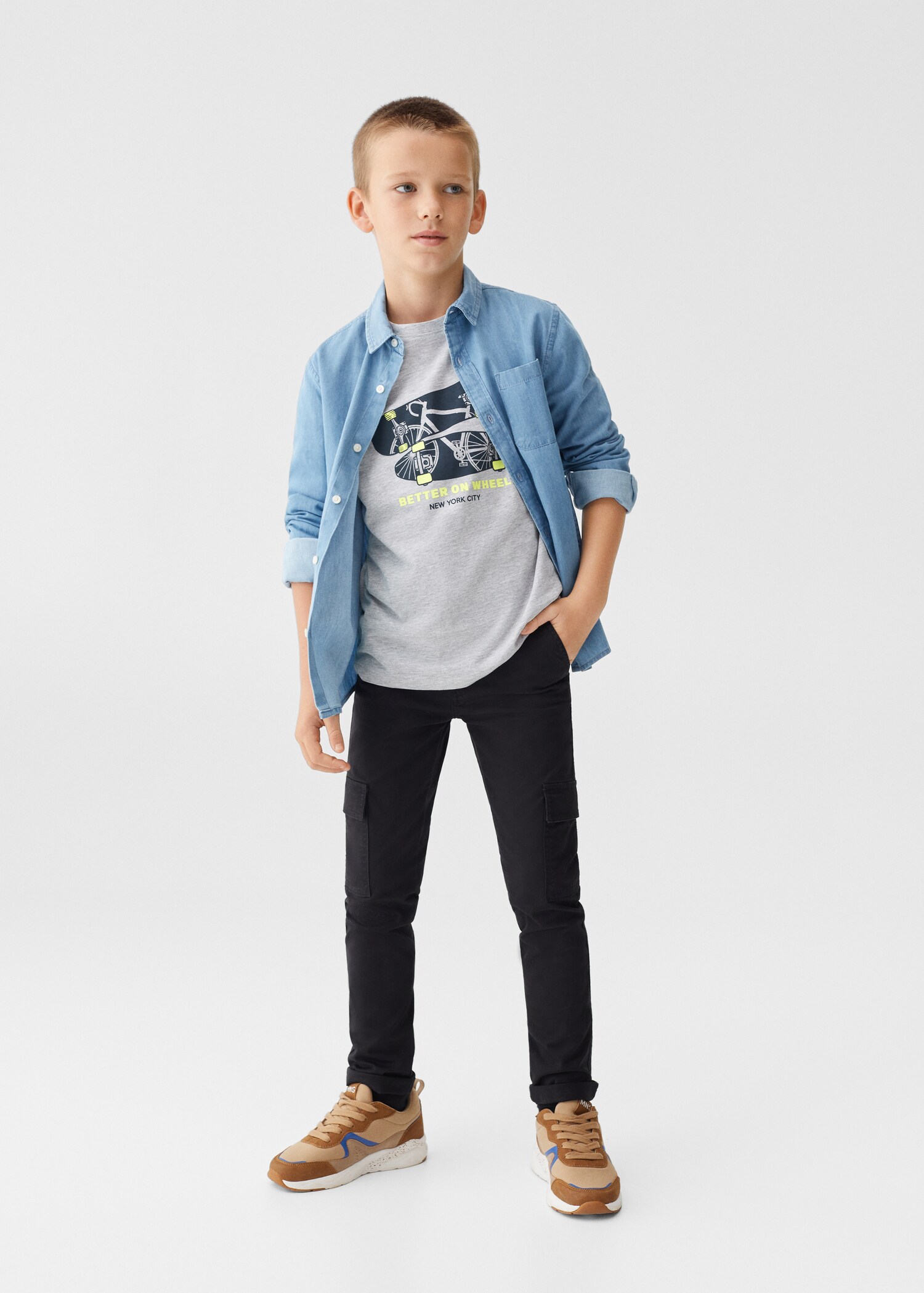 Camiseta manga larga estampada - Plano general