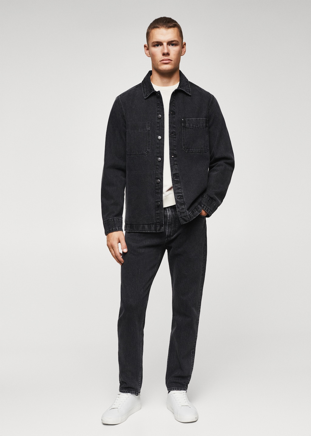 Pocket denim overshirt