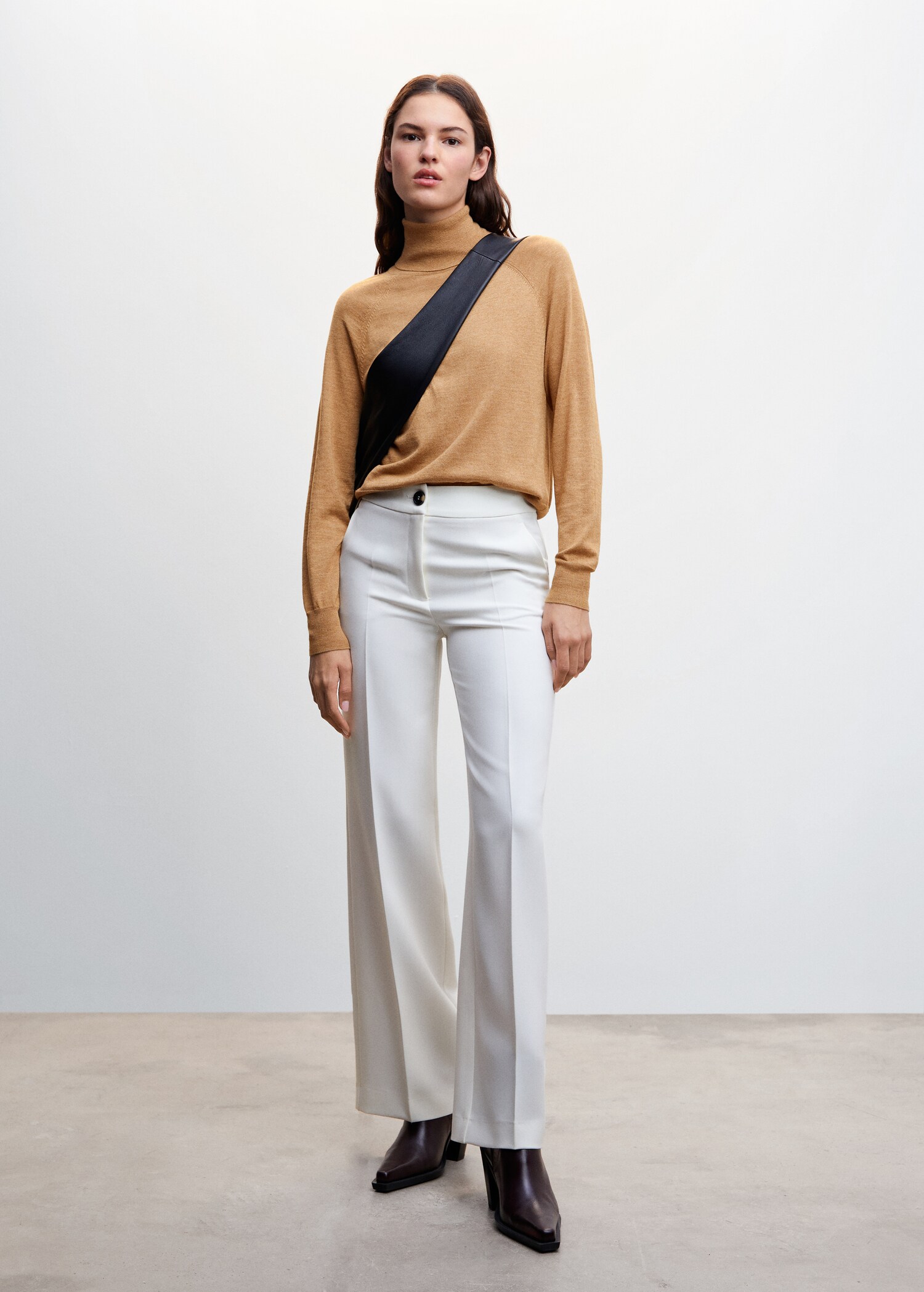 Pull-over maille fine col roulé - Plan général