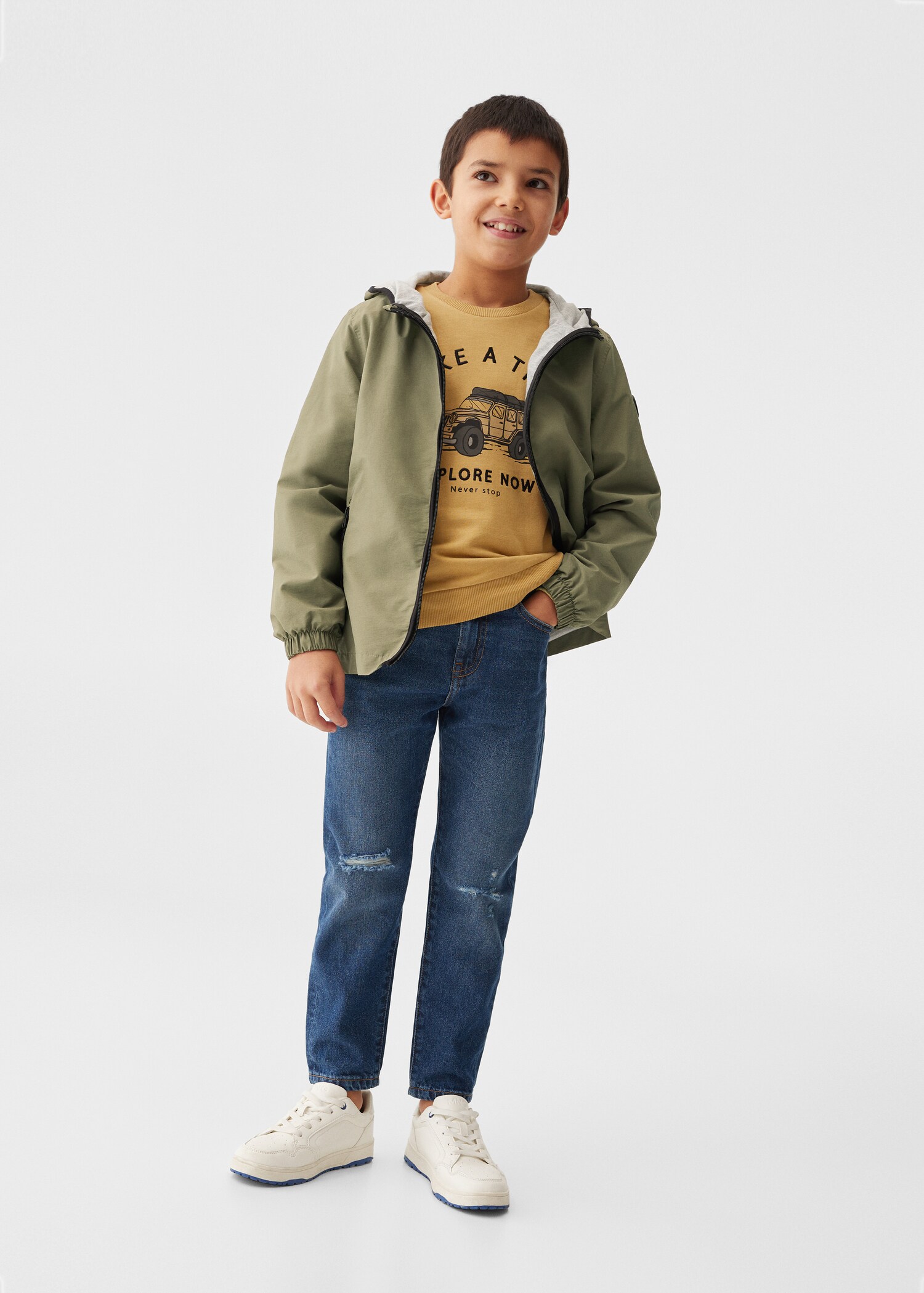 Hooded parka - General plane