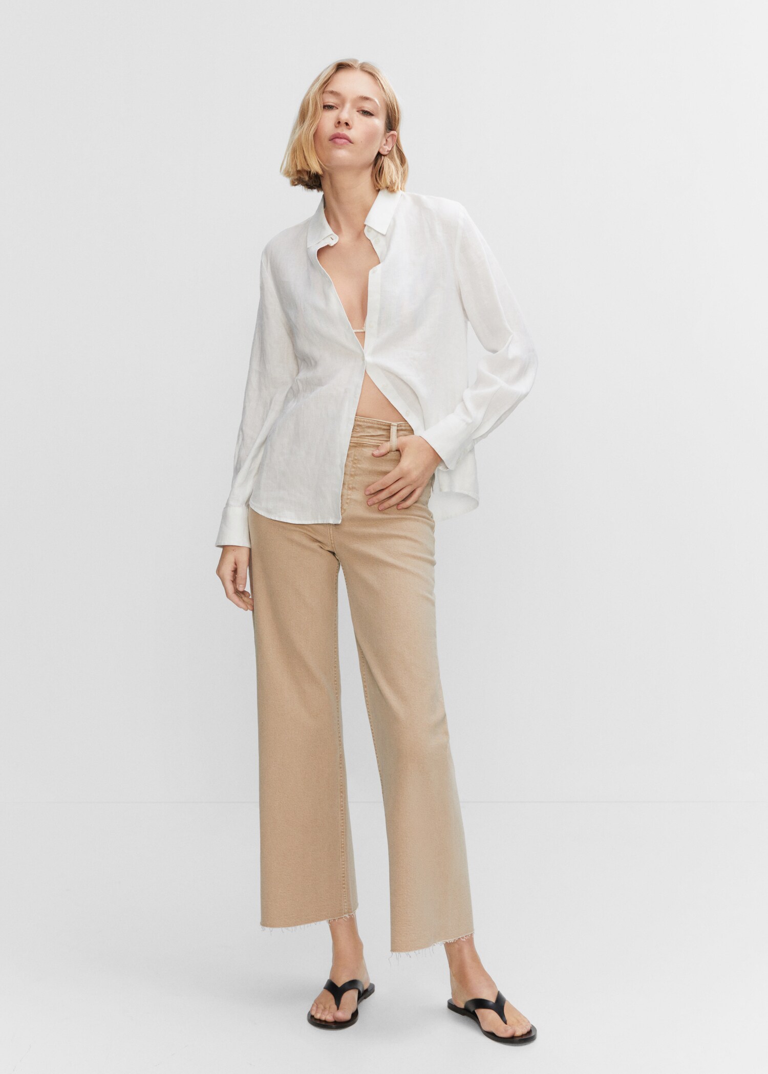 Jeans culotte high waist - General plane