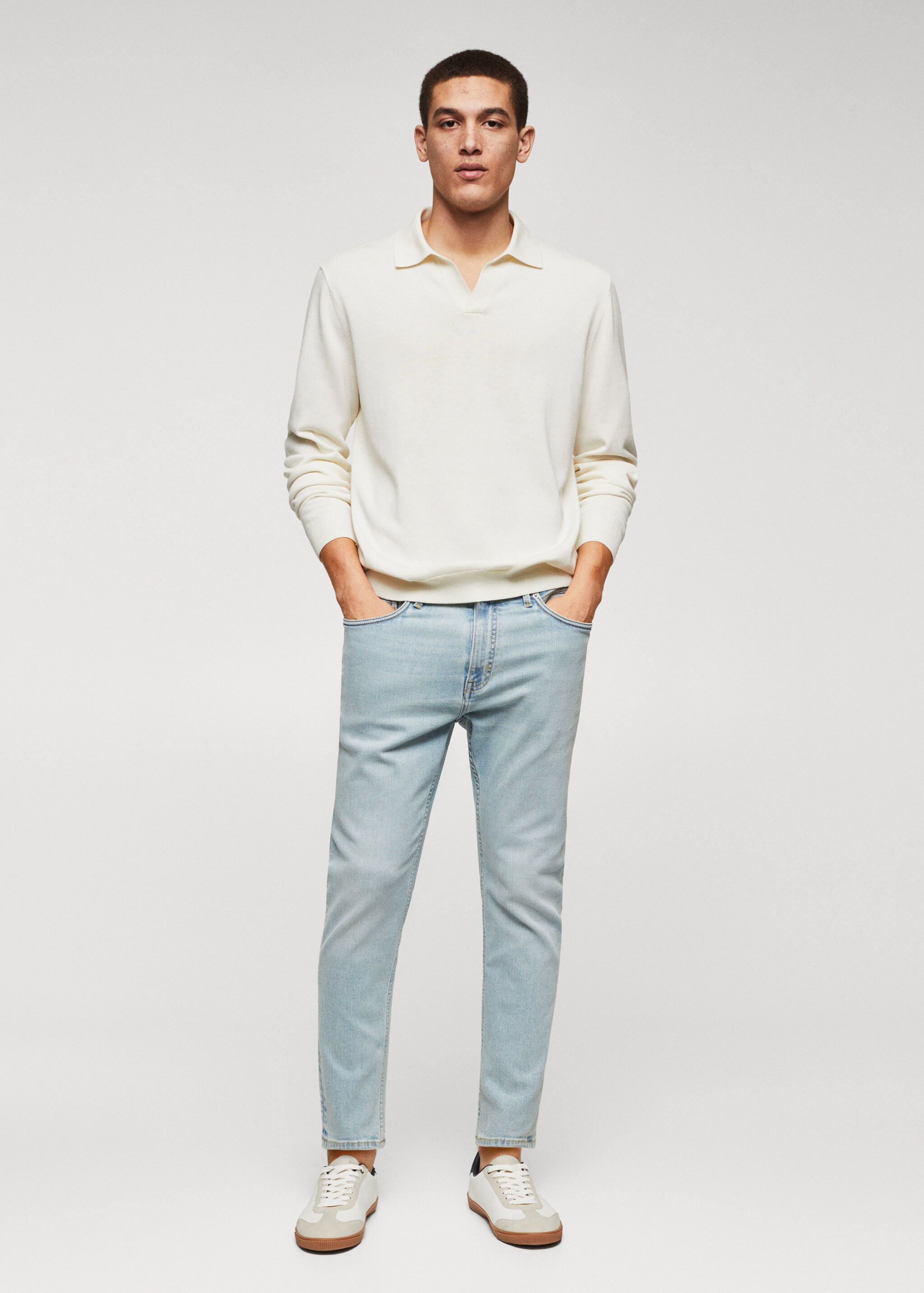 Tom tapered cropped jeans - General plane