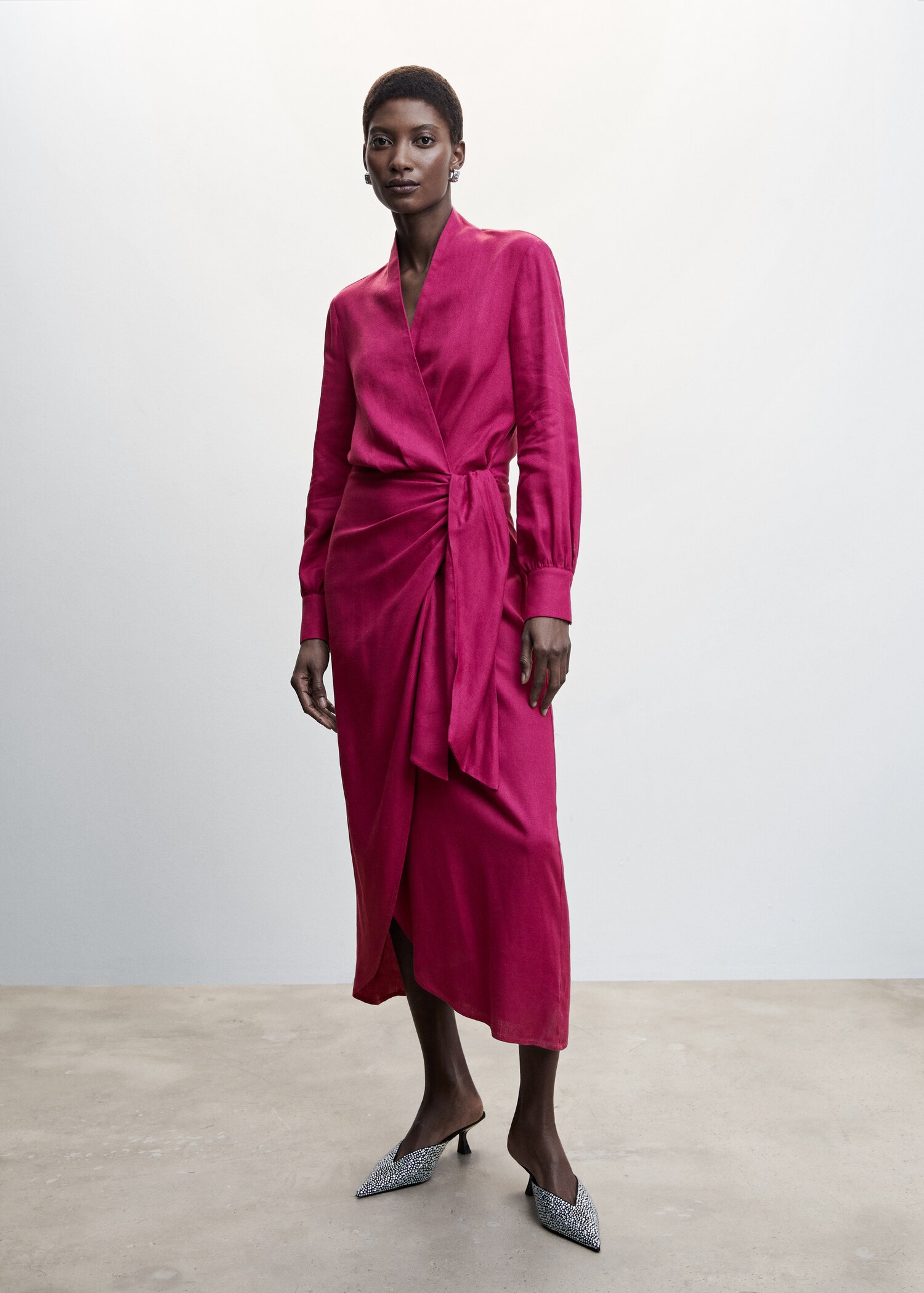 Draped wrap dress - General plane