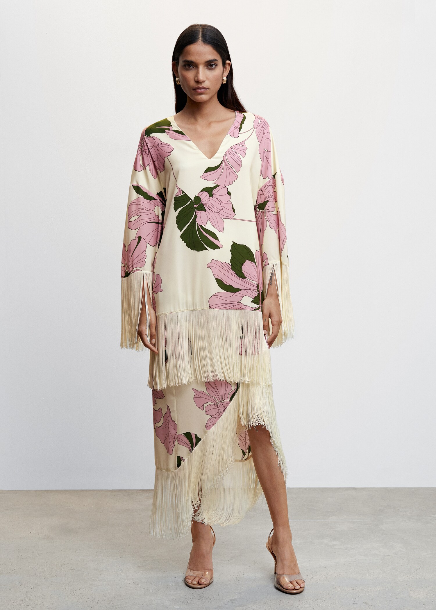 Blusa detalle flecos - Plano general