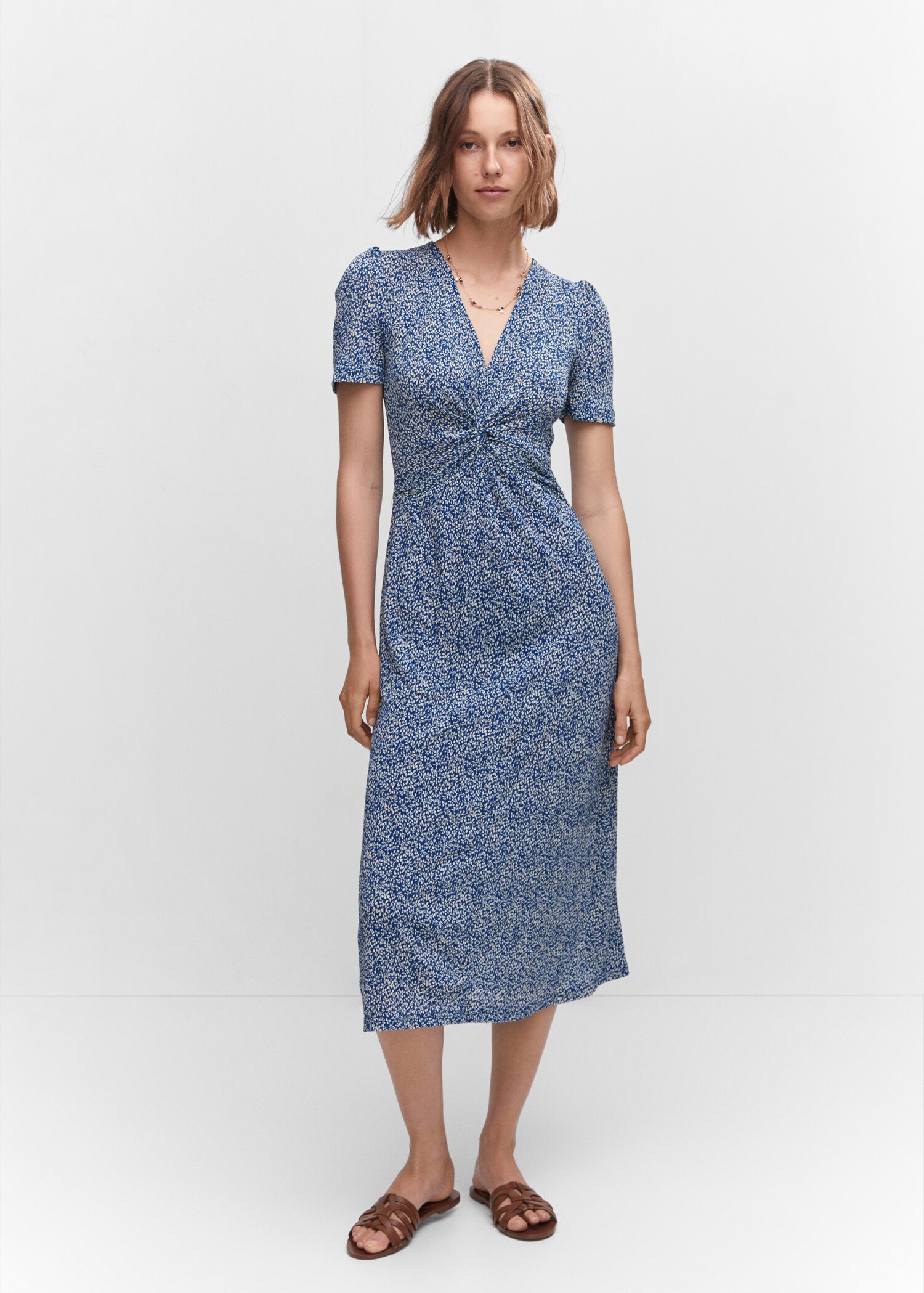 Textured printed dress - General plane