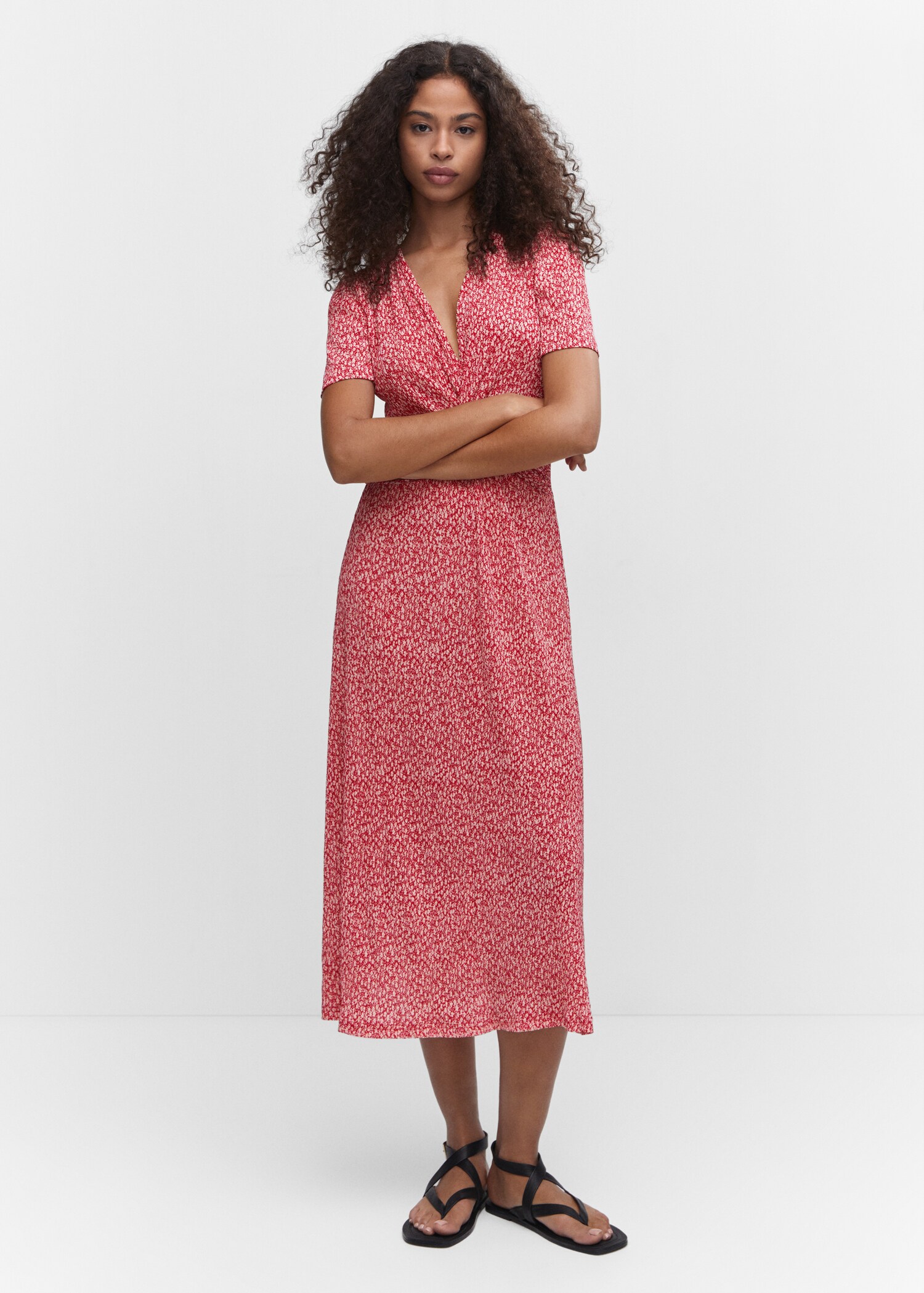 Textured printed dress - General plane