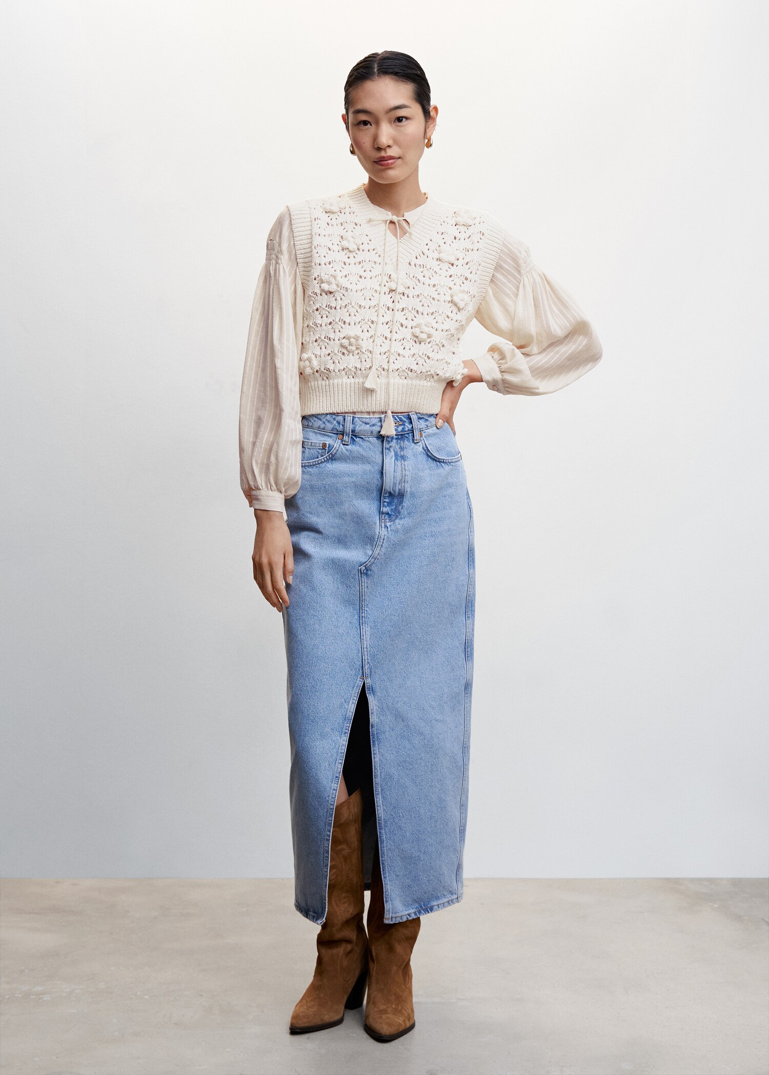 Fringed vest - General plane