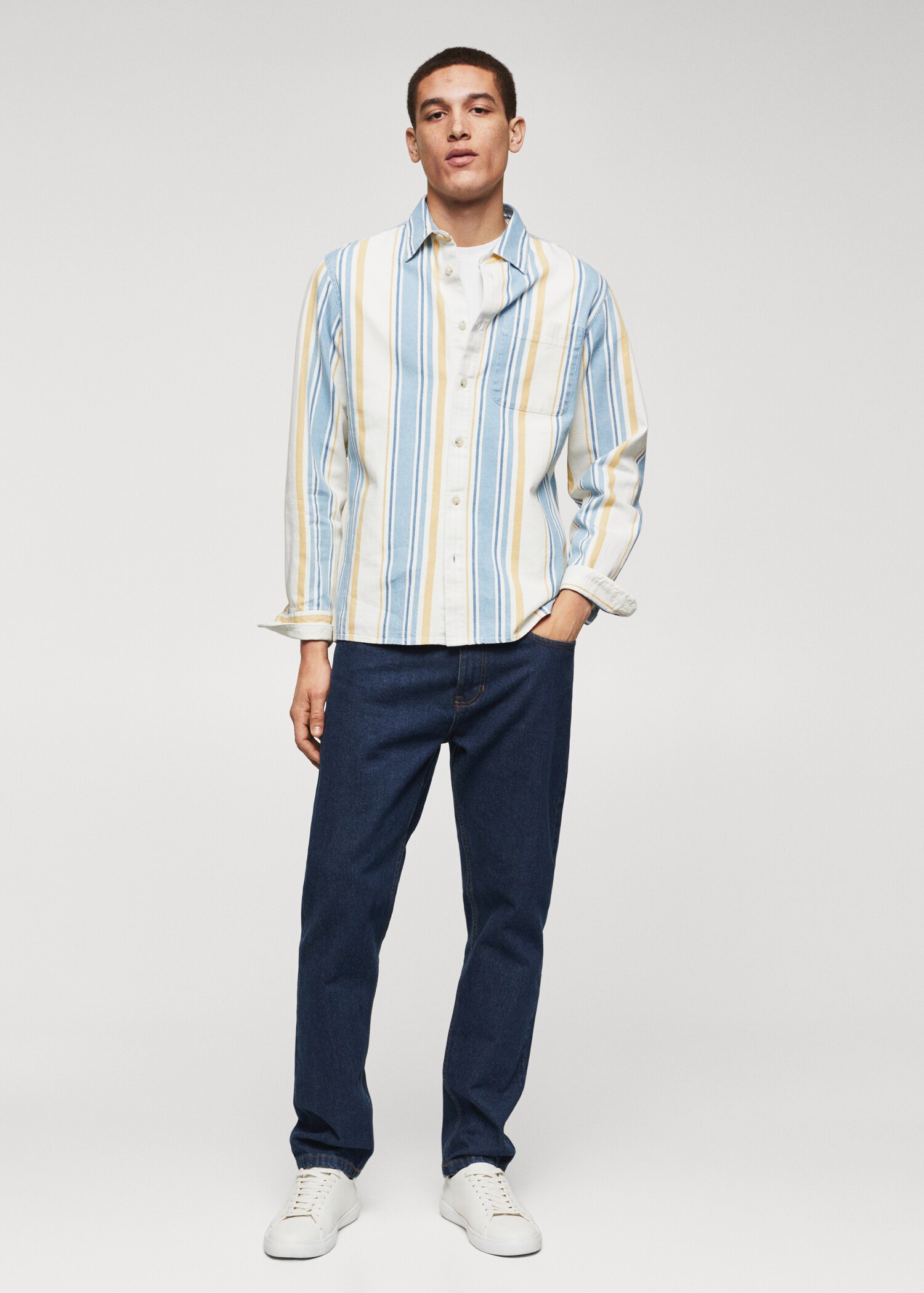 Camisa 100% algodón rayas - Plano general