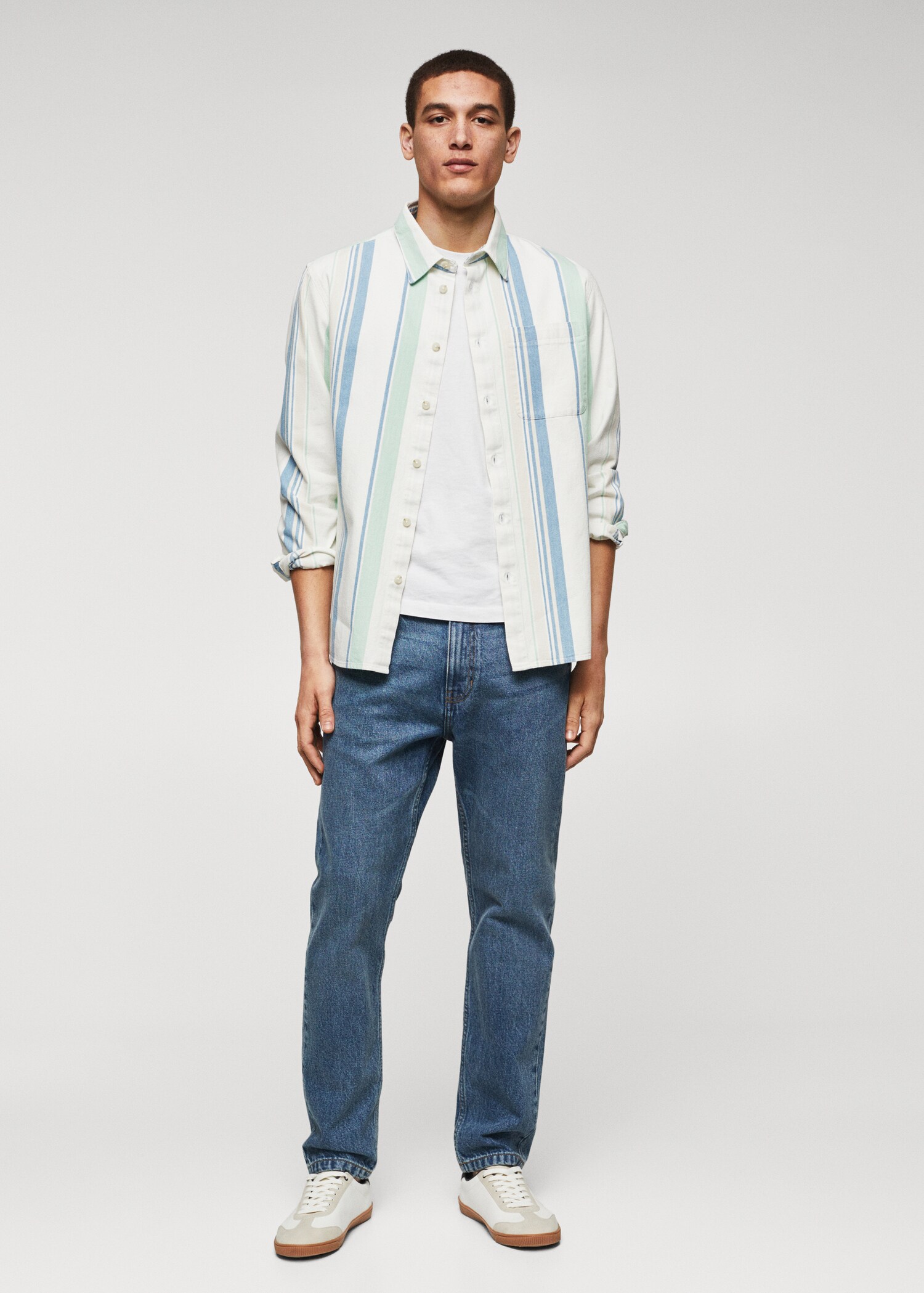 Camisa 100% algodón rayas - Plano general