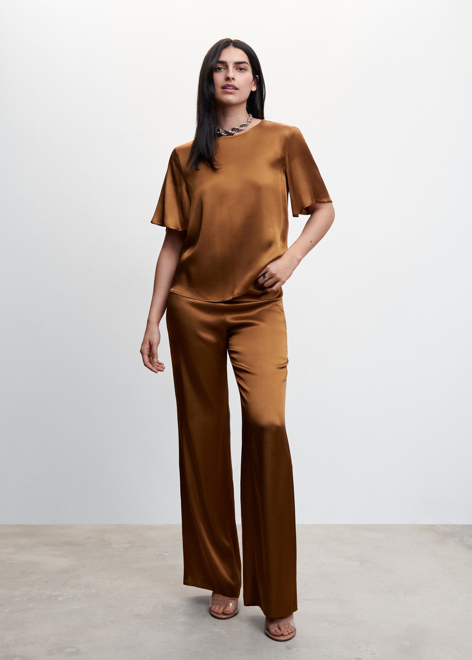 Satin blouse - General plane