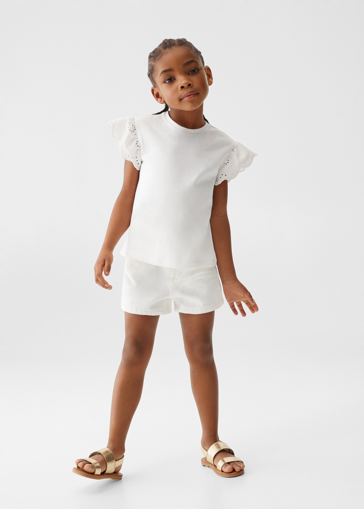 Ruffle textured T-shirt - General plane
