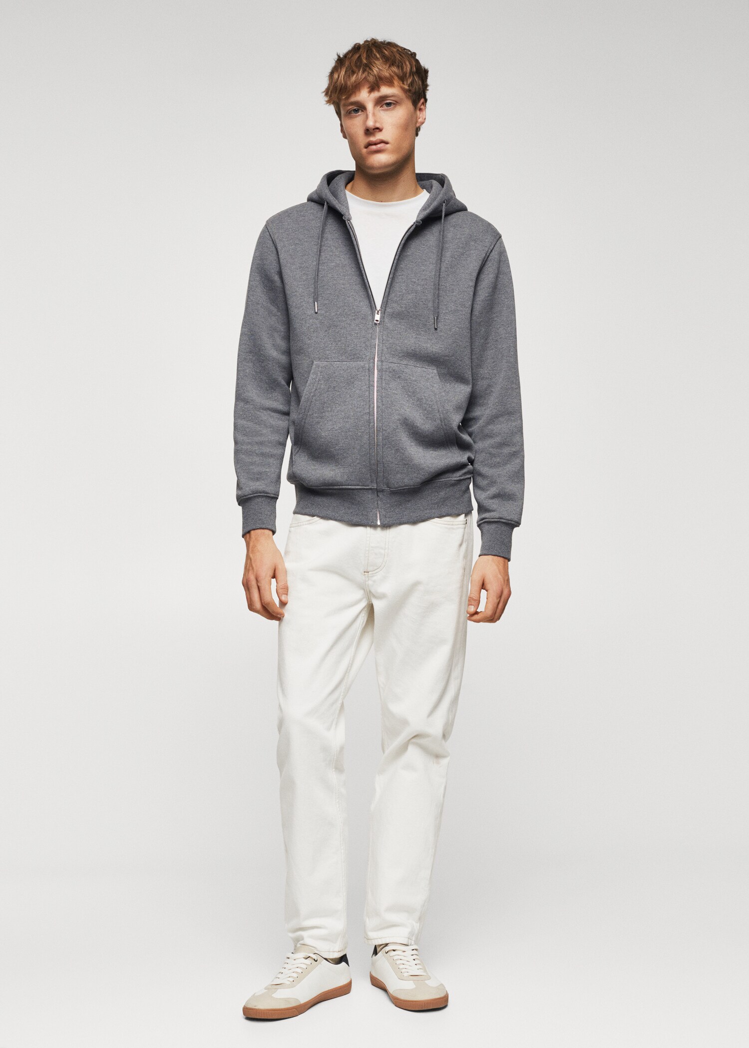 Sudadera algodón cremallera - Plano general