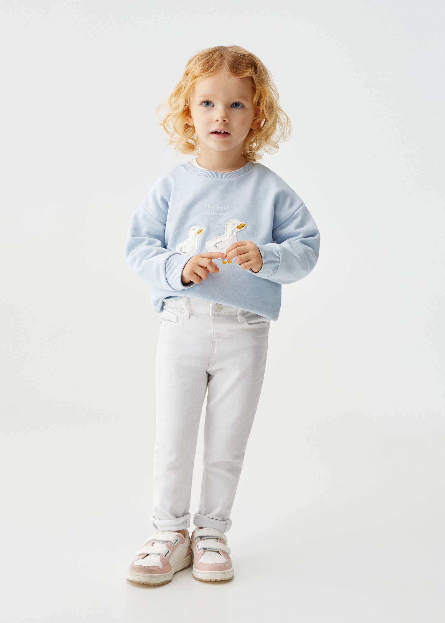 Embroidered drawing sweatshirt - General plane