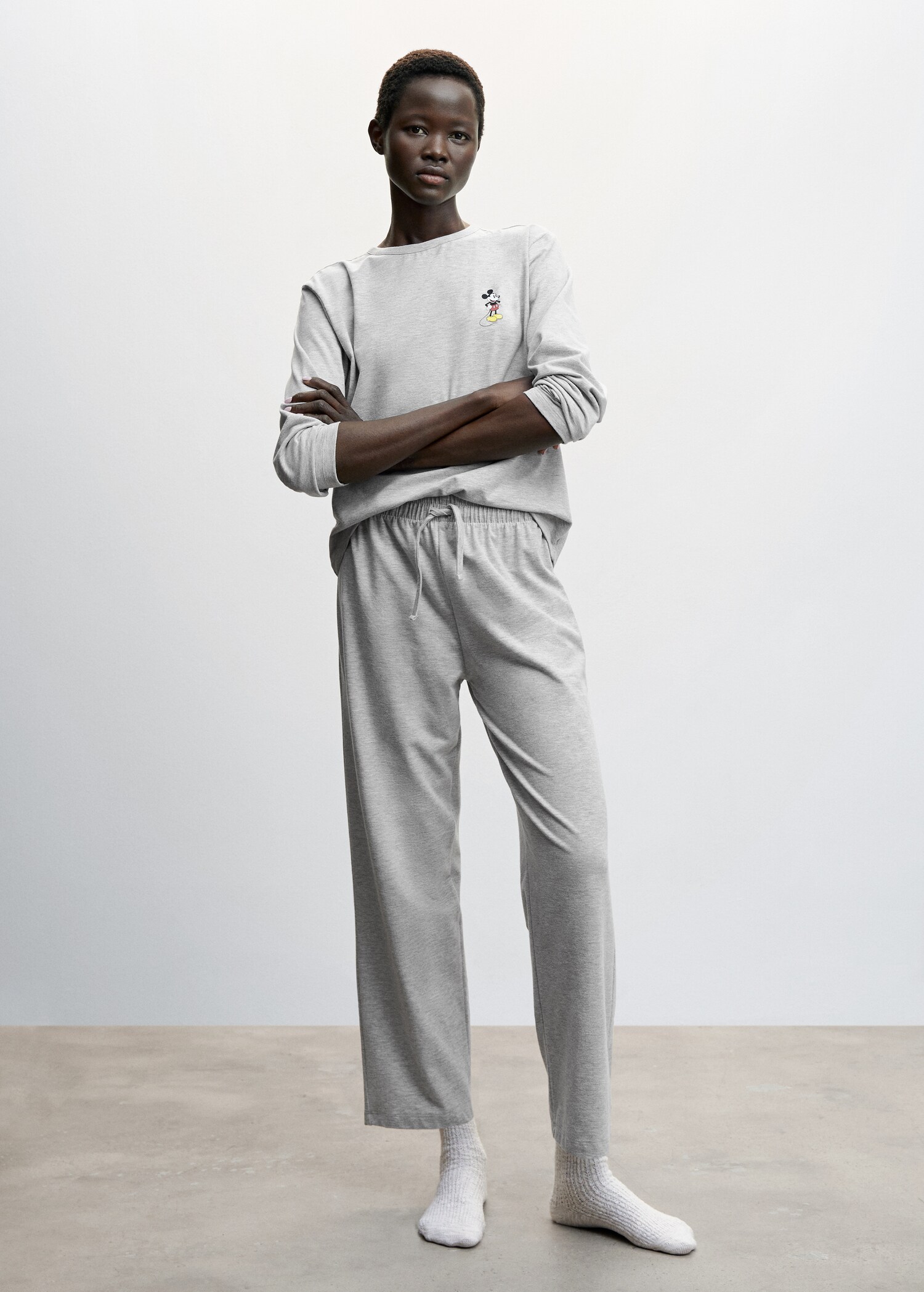 Pantalon maille coton lin - Plan général