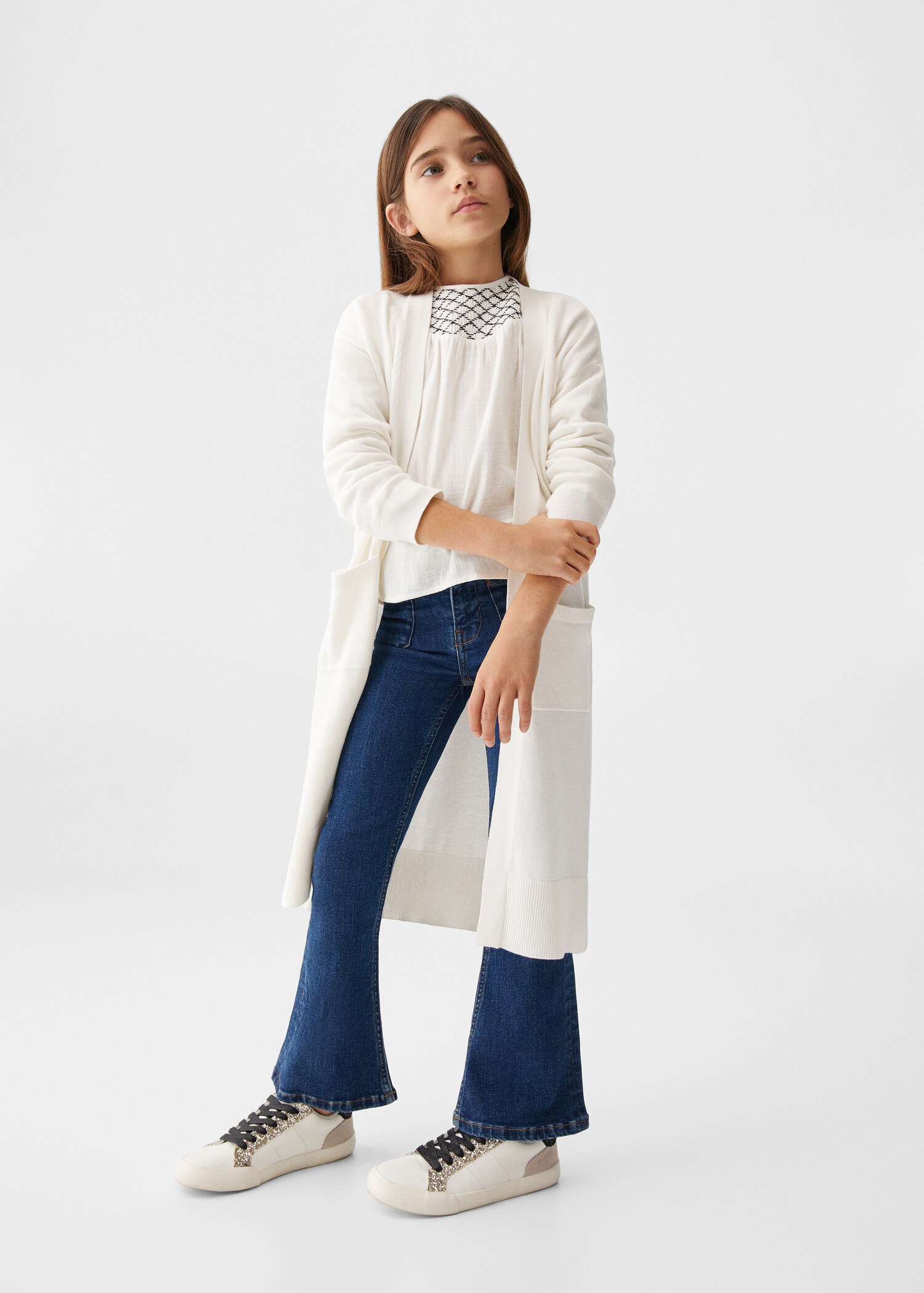 Cotton-blend cardigan - General plane