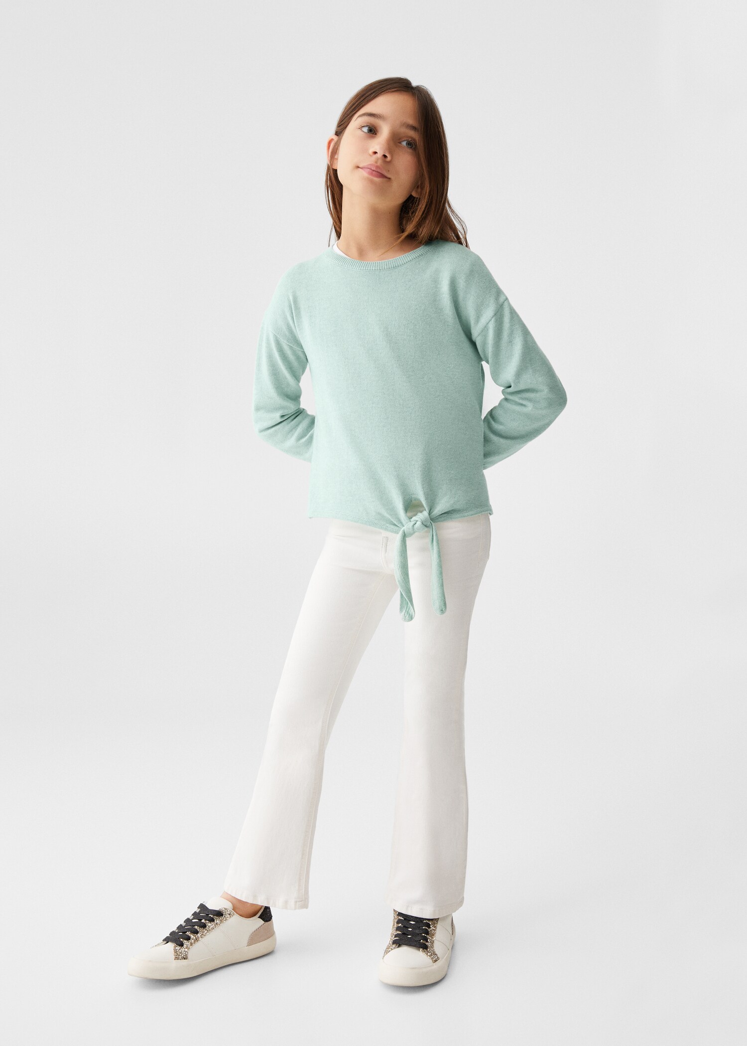 Bow knit sweater - General plane