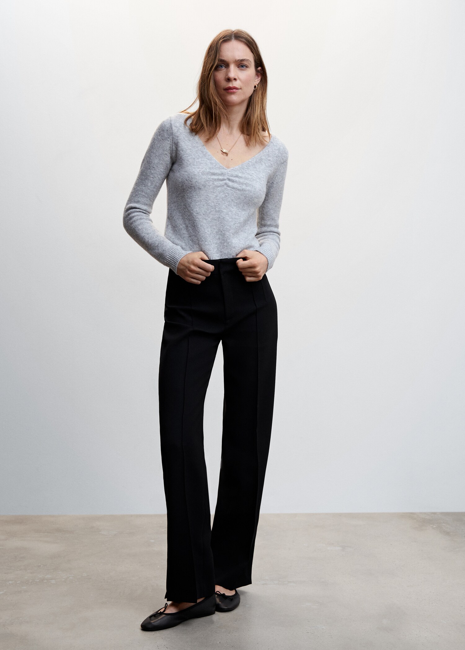 Pantalon droit ouvertures - Plan général