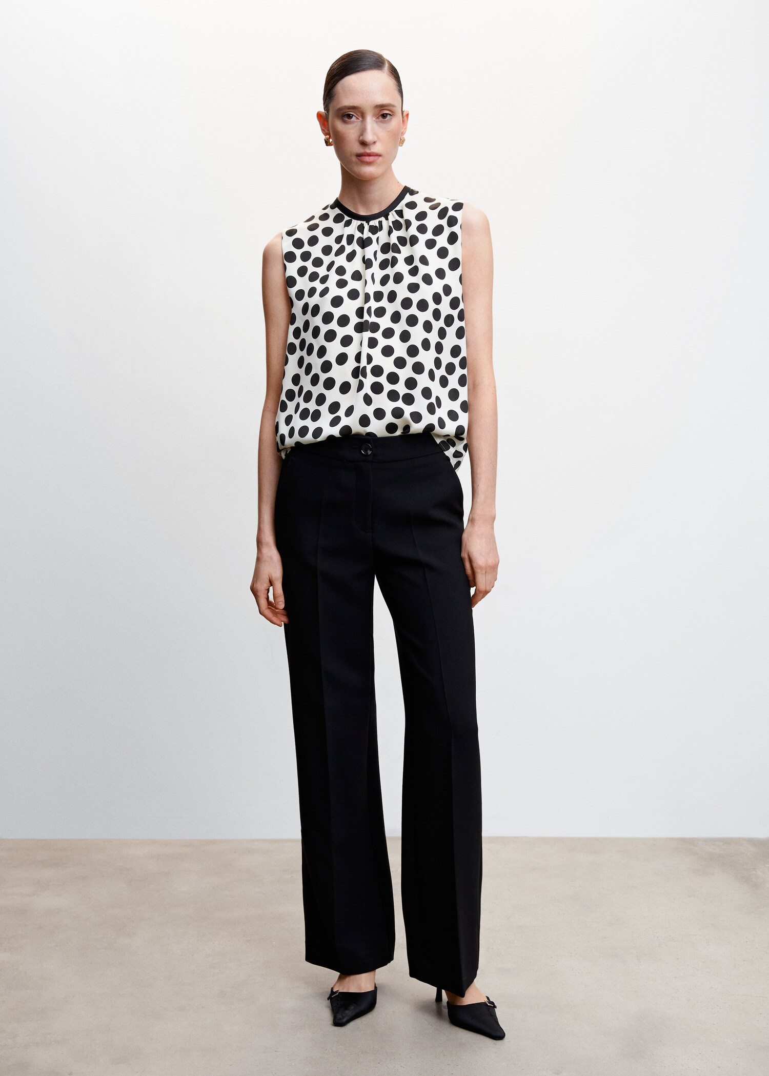 Blusa estampado lunares - Plano general