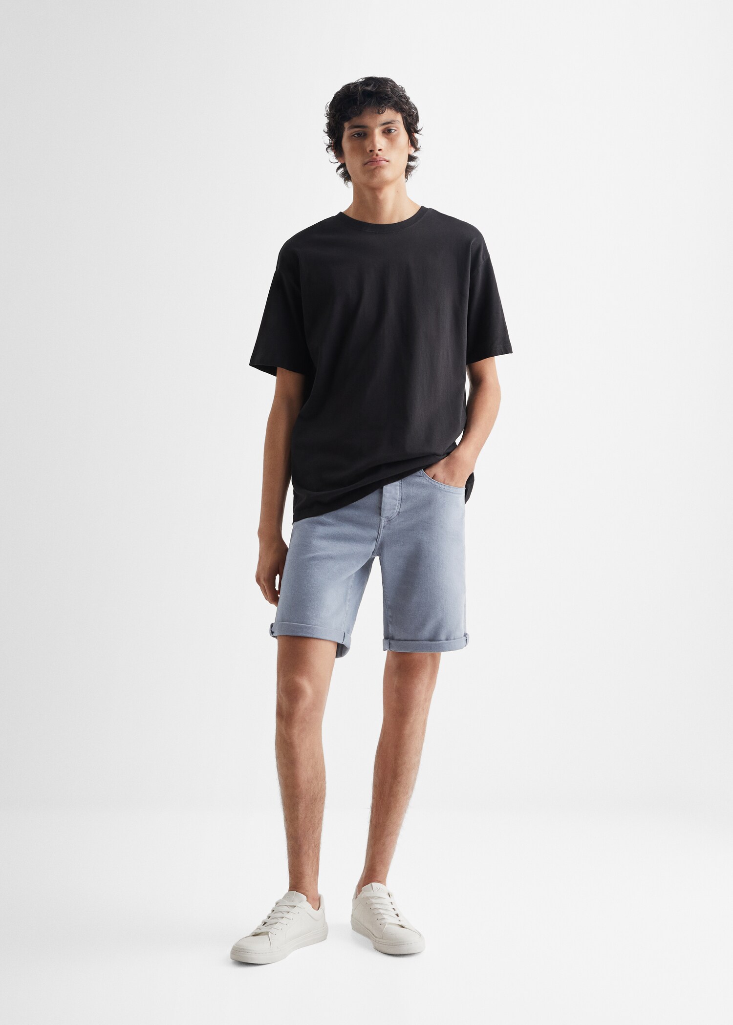 Bermuda denim coton - Plan général