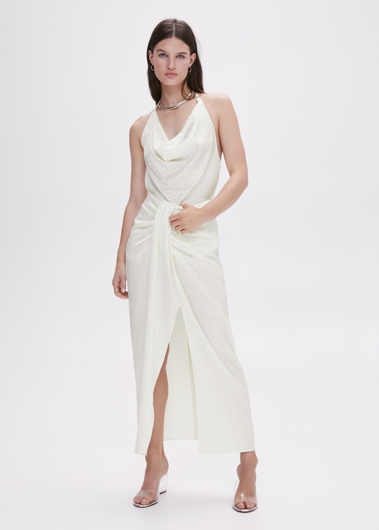 Rückenfreies Jacquard-Top - Allgemeine Ansicht