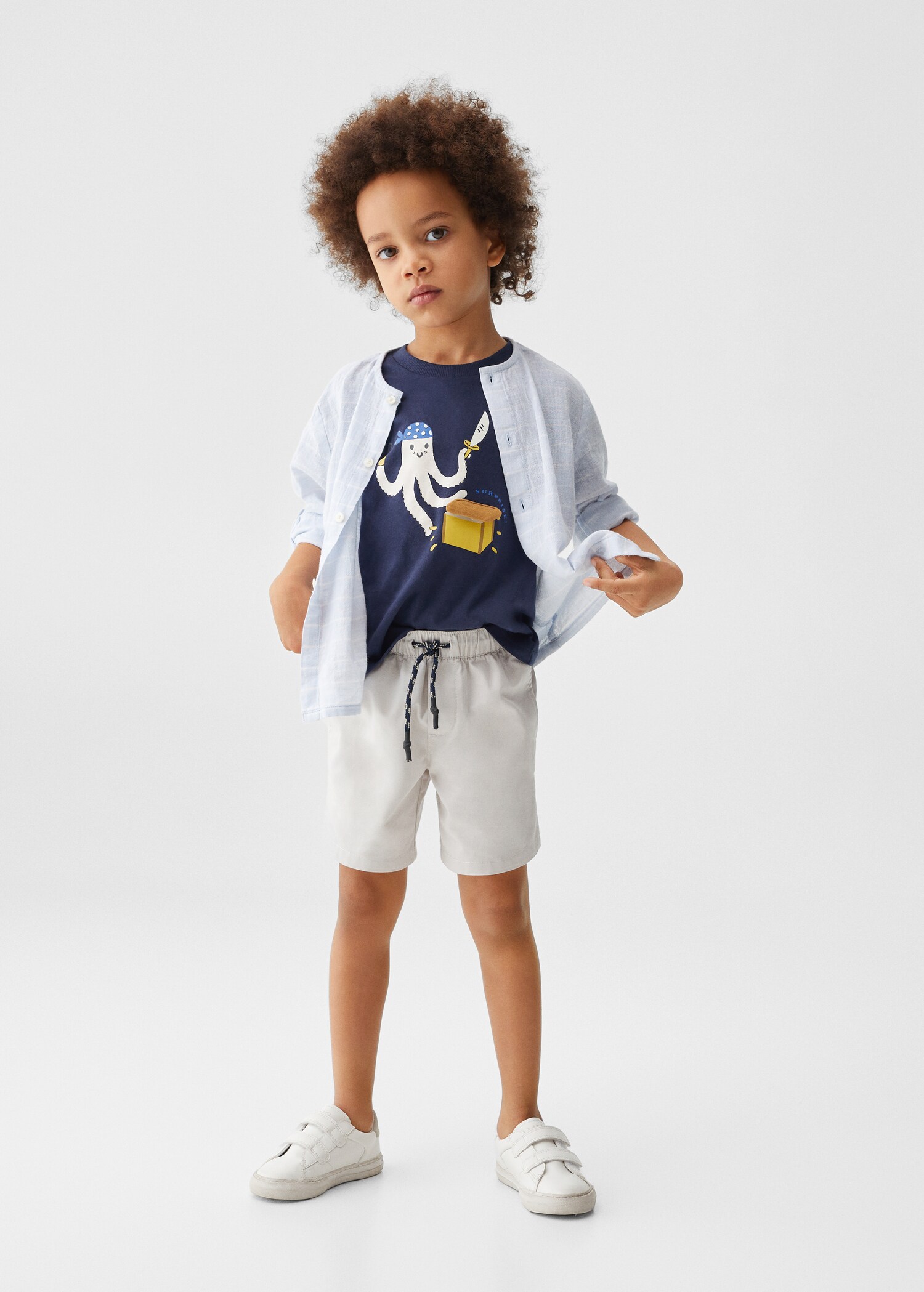 Cotton Bermuda shorts - General plane