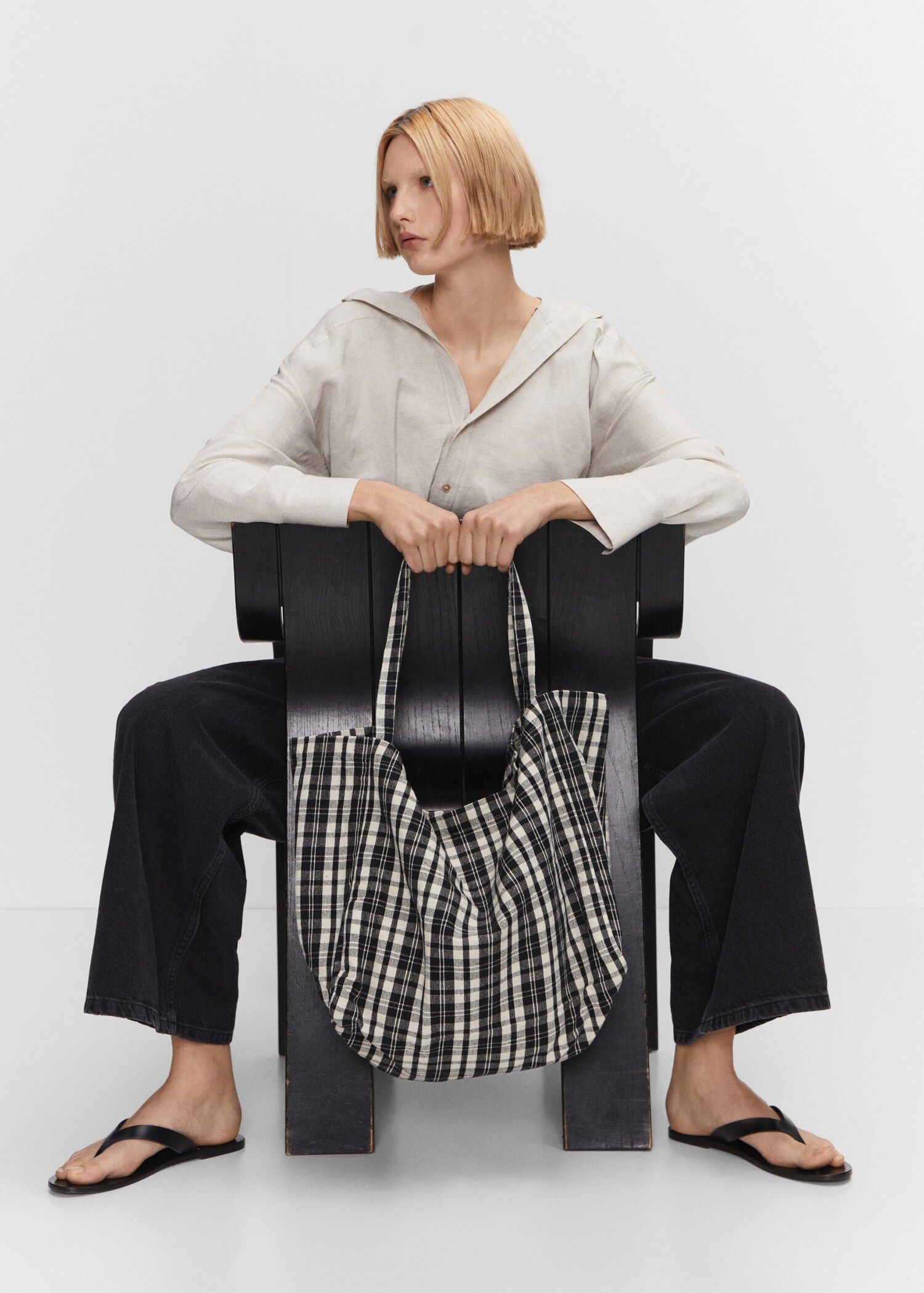 Bolso cuadro vichy - Plano general