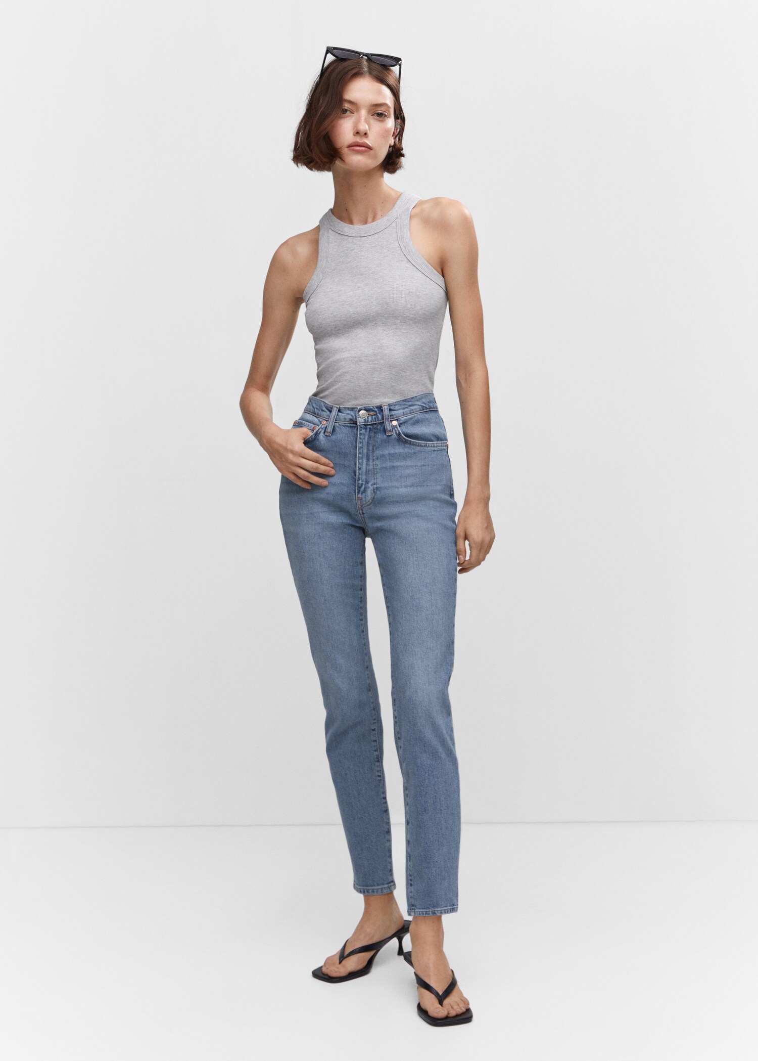 Slim cropped jeans - General plane