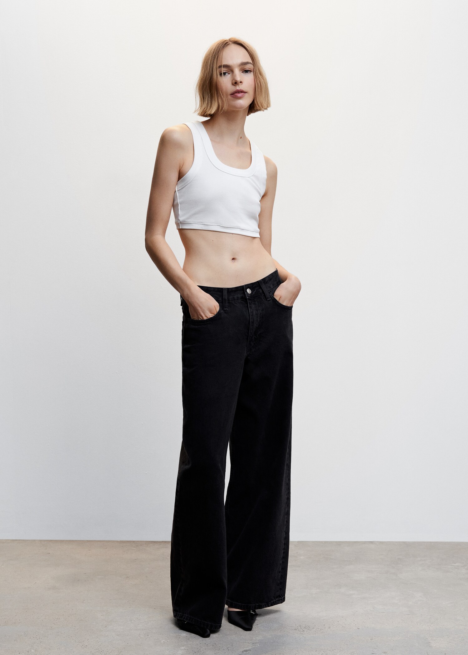 Jean super wideleg loose oversize taille basse - Plan général