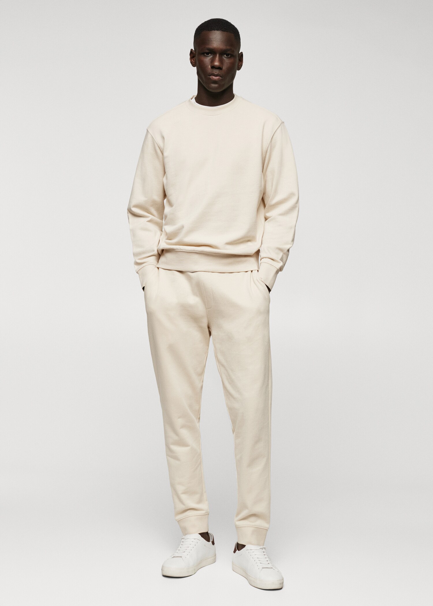 Cotton jogger-style trousers - General plane