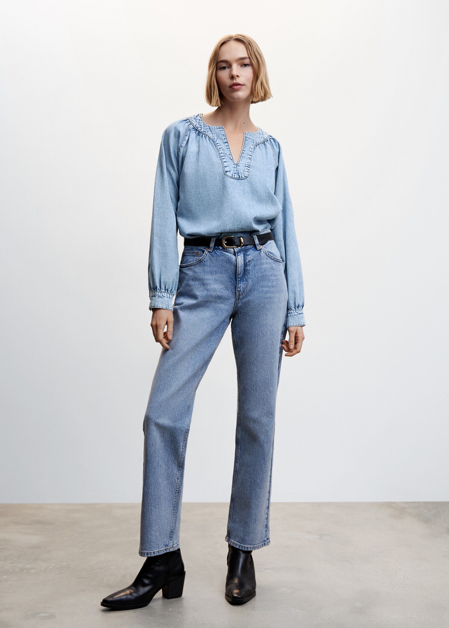 Oversize-Jeanshemd - Allgemeine Ansicht